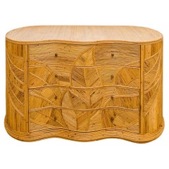 Chest of Drawers in Natural Rattan
