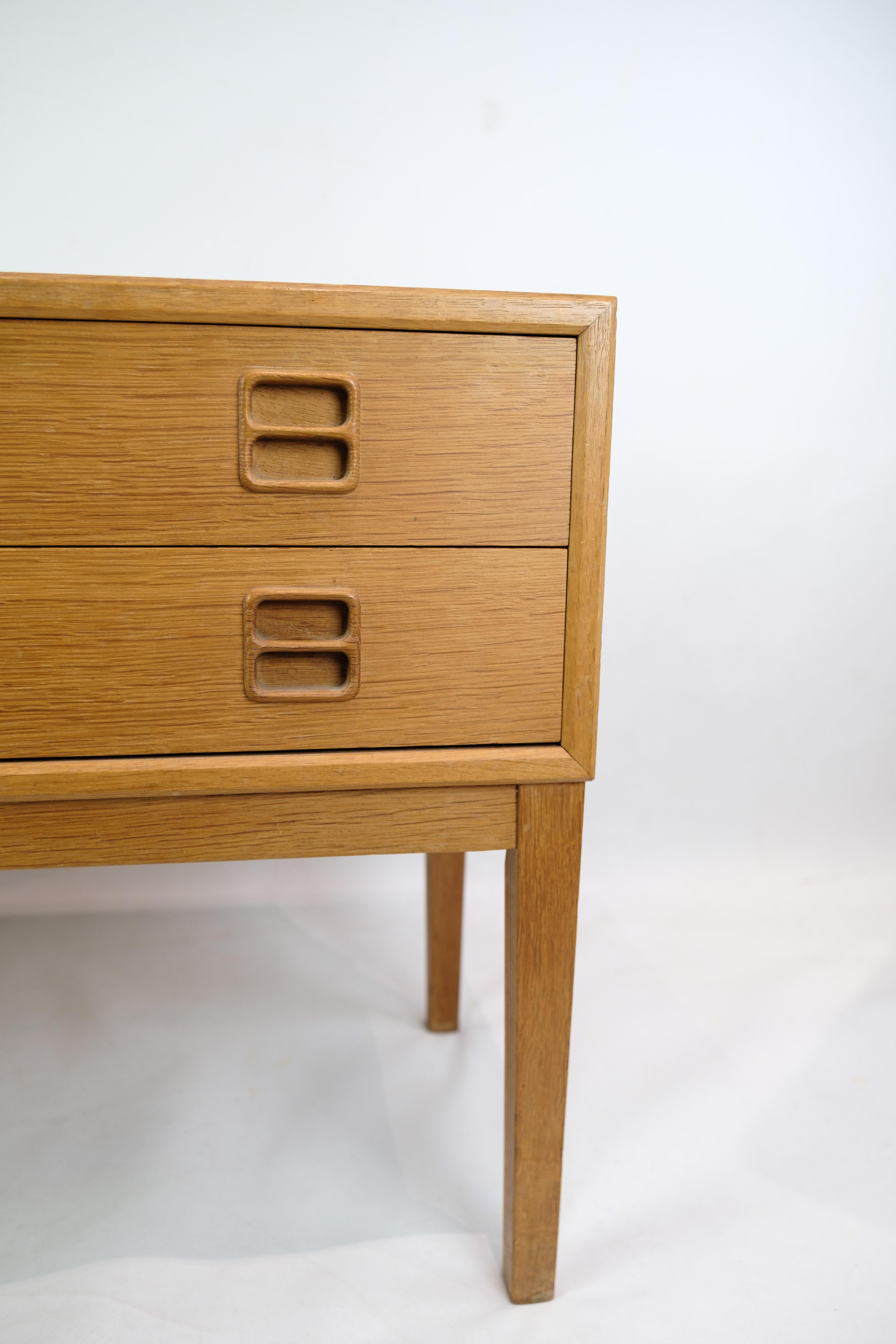 Chest of Drawers in Oak, 2 Drawers, Danish Furniture Design, 1960 6