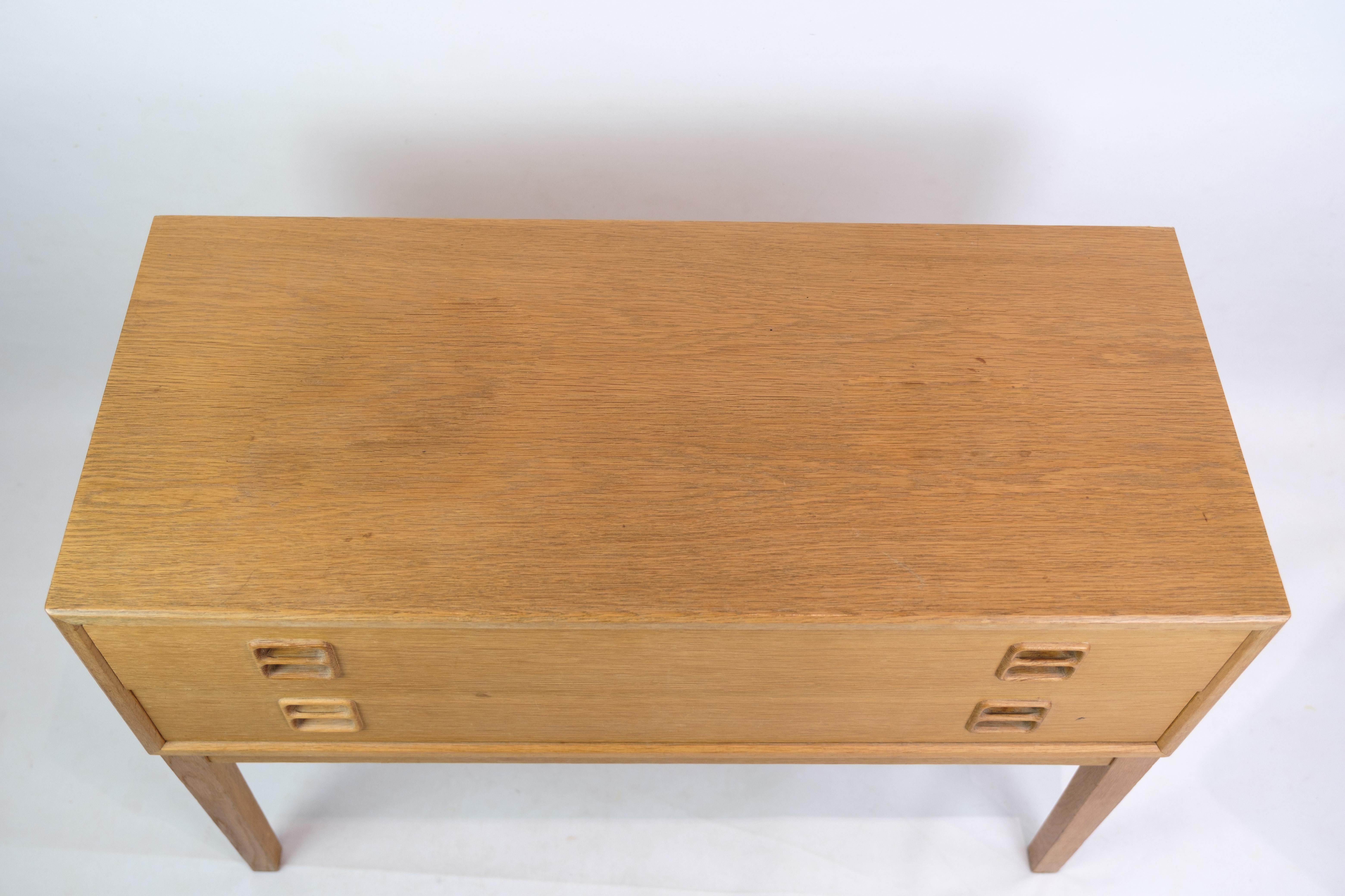Chest of Drawers in Oak, 2 Drawers, Danish Furniture Design, 1960 2