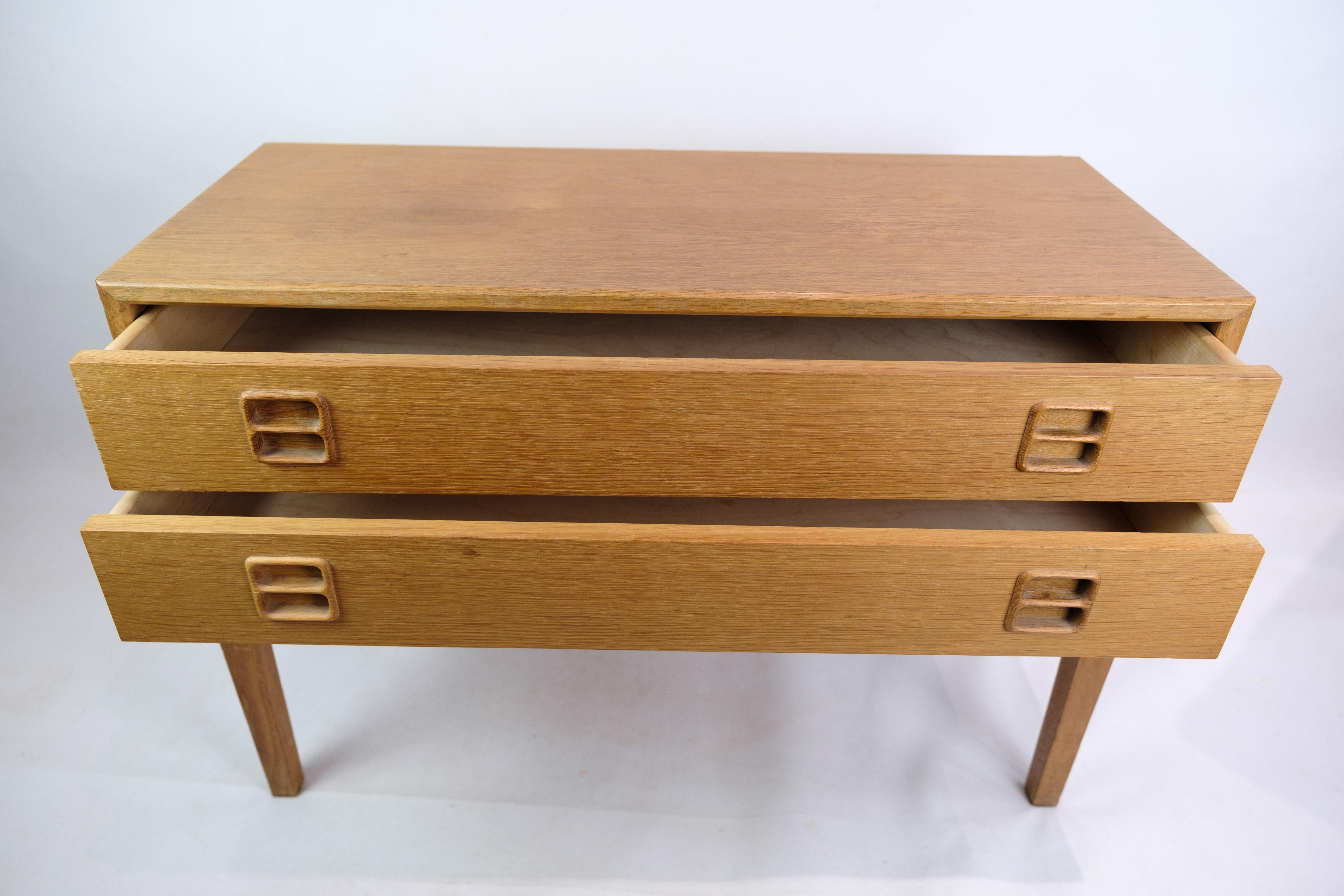 Chest of Drawers in Oak, 2 Drawers, Danish Furniture Design, 1960 4