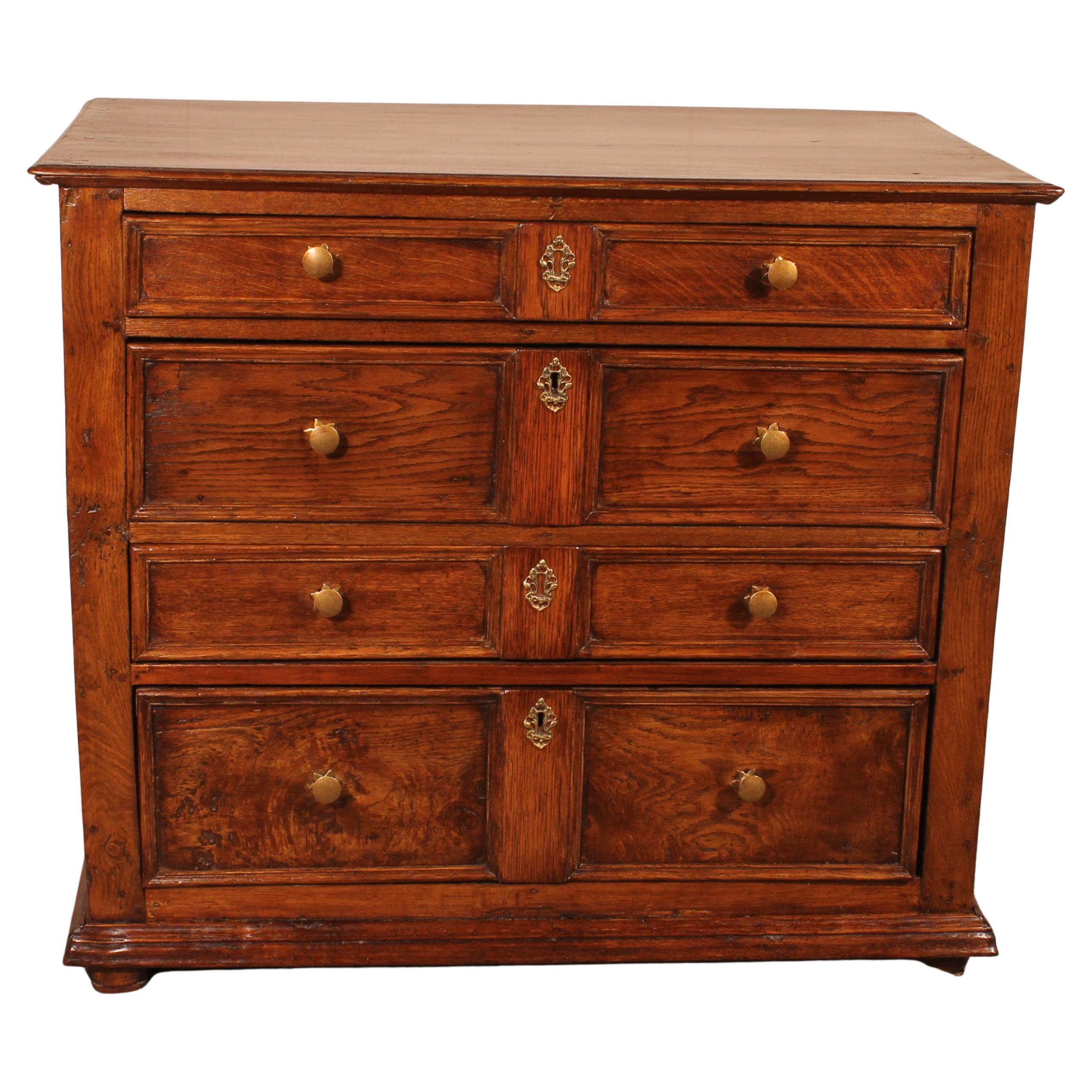 Chest of Drawers in Limed Oak For Sale at 1stDibs