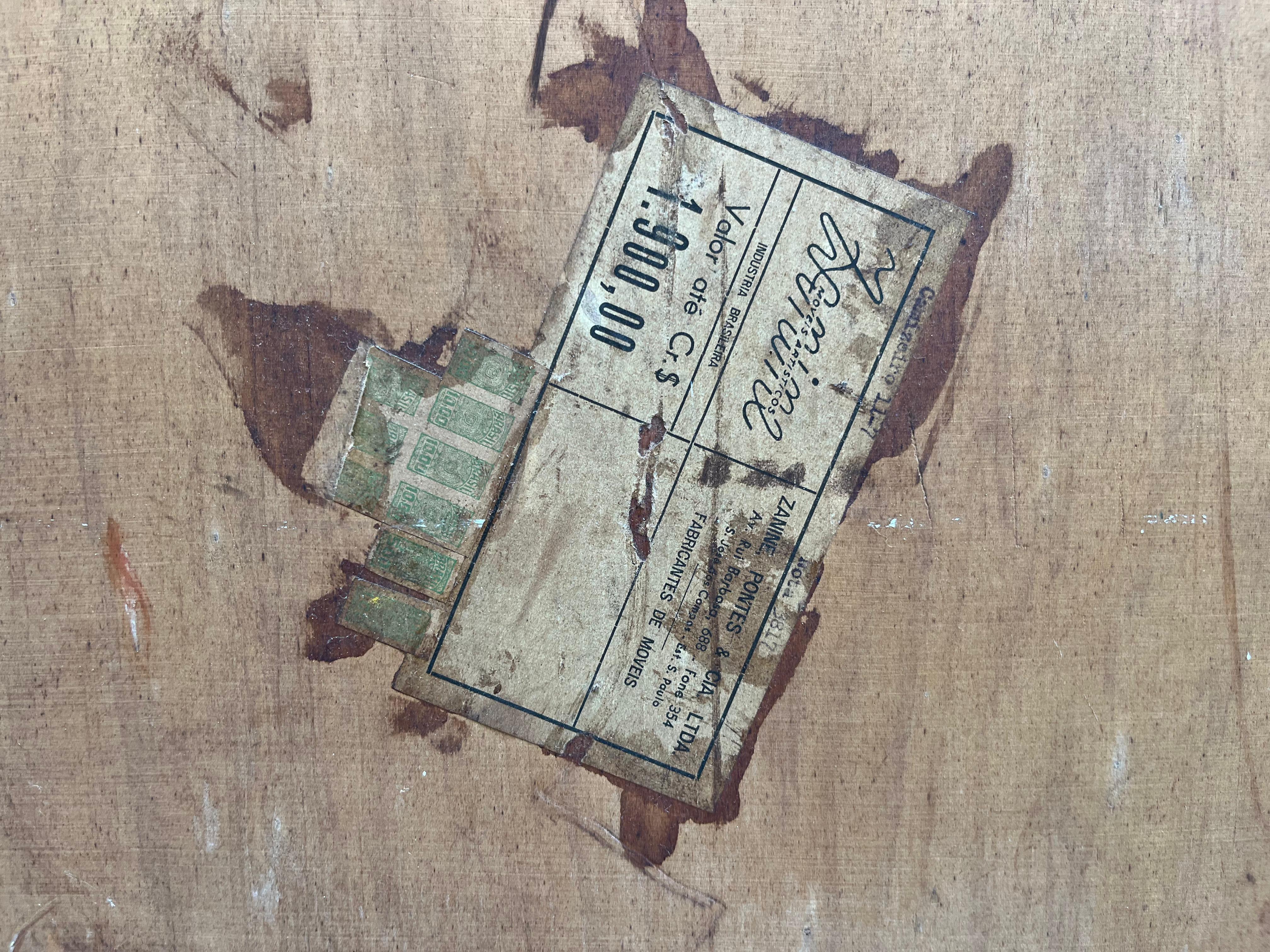 Cassettiera in compensato di Jose Zanine caldas, 1950 ca. in vendita 2