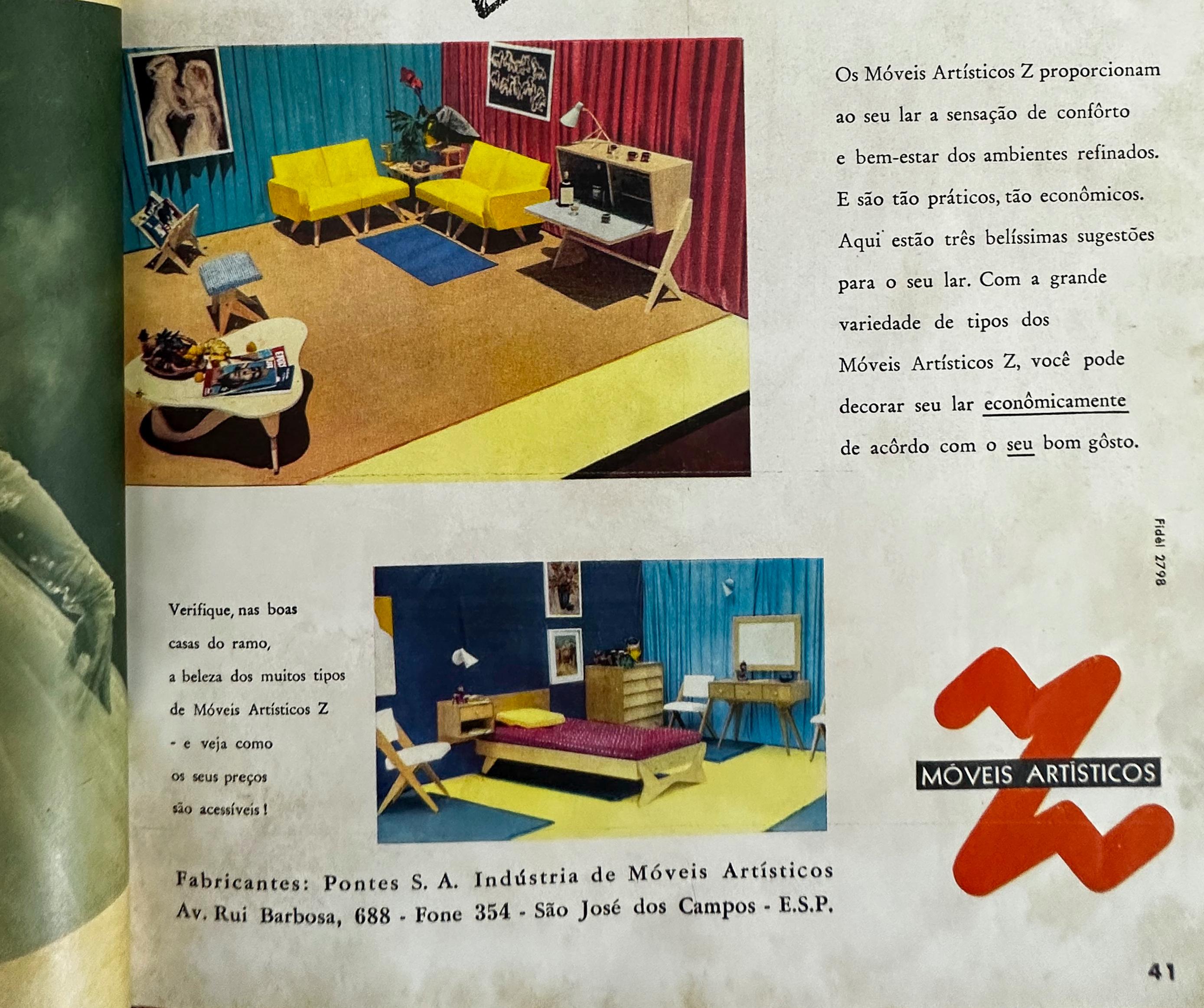 Cassettiera in compensato di Jose Zanine caldas, 1950 ca. in vendita 6