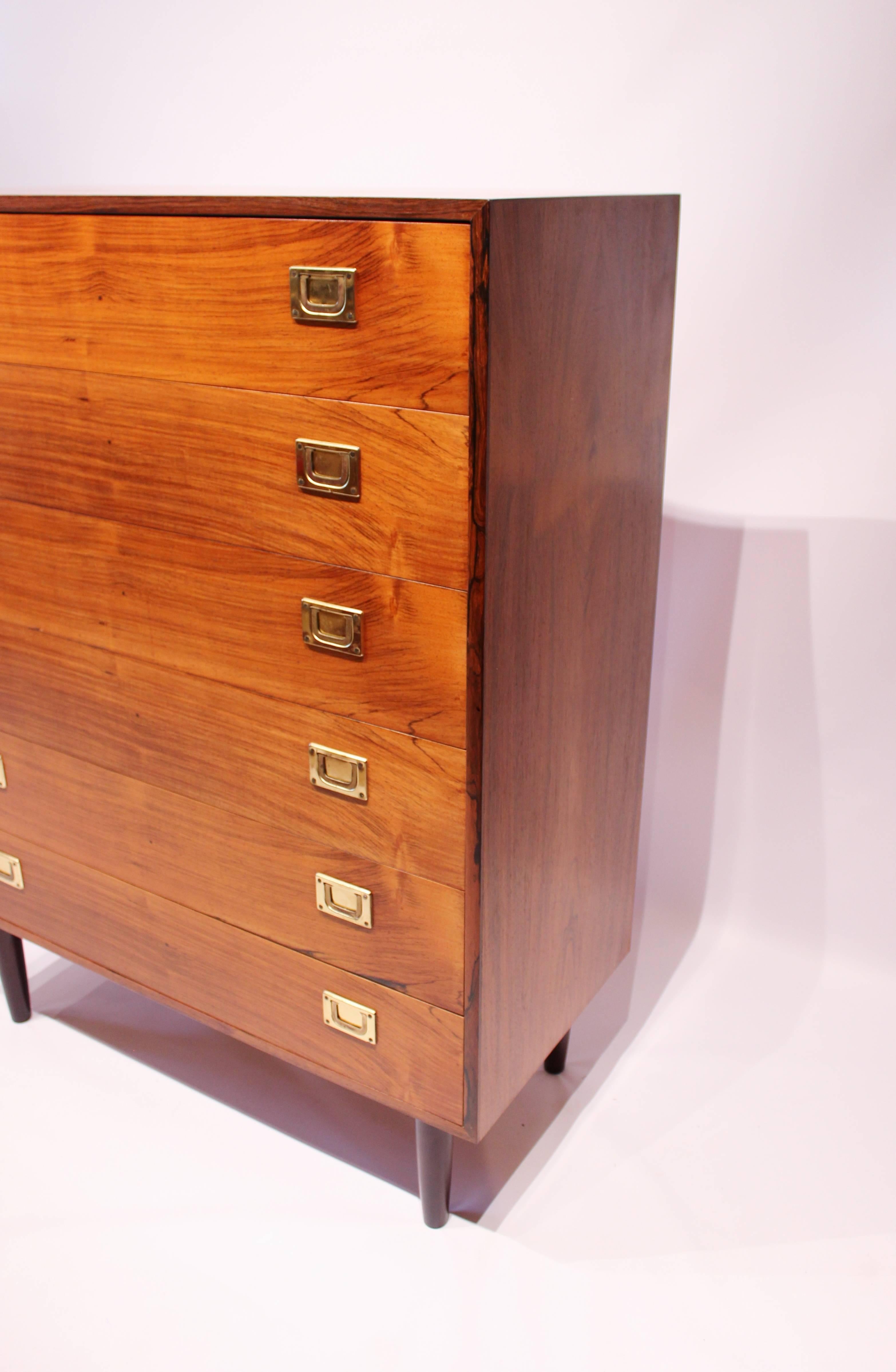 Scandinavian Modern Chest of Drawers in Rosewood by Reoval, Danish Design, 1960s