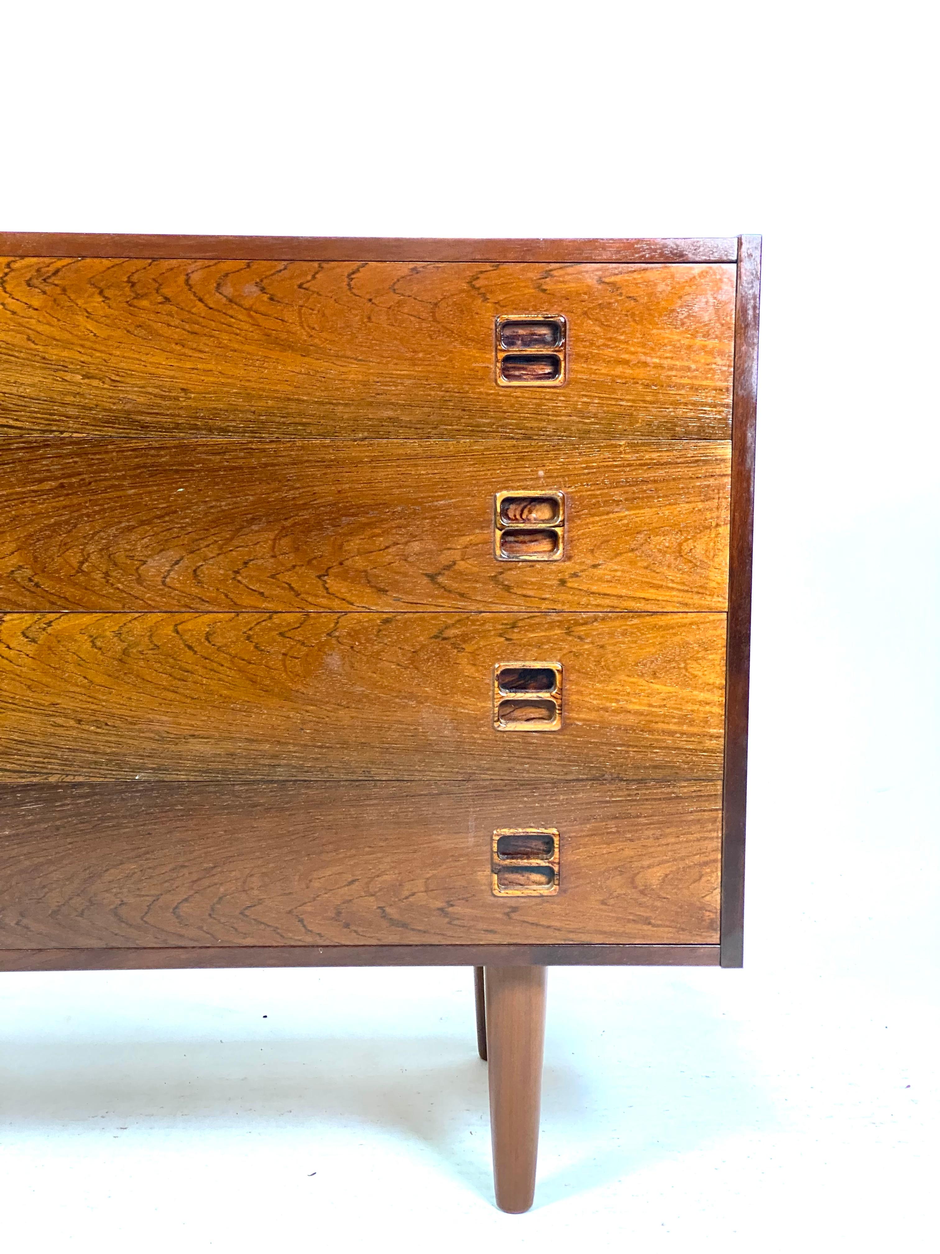 Chest of Drawers Made In Rosewood From 1960s For Sale 1