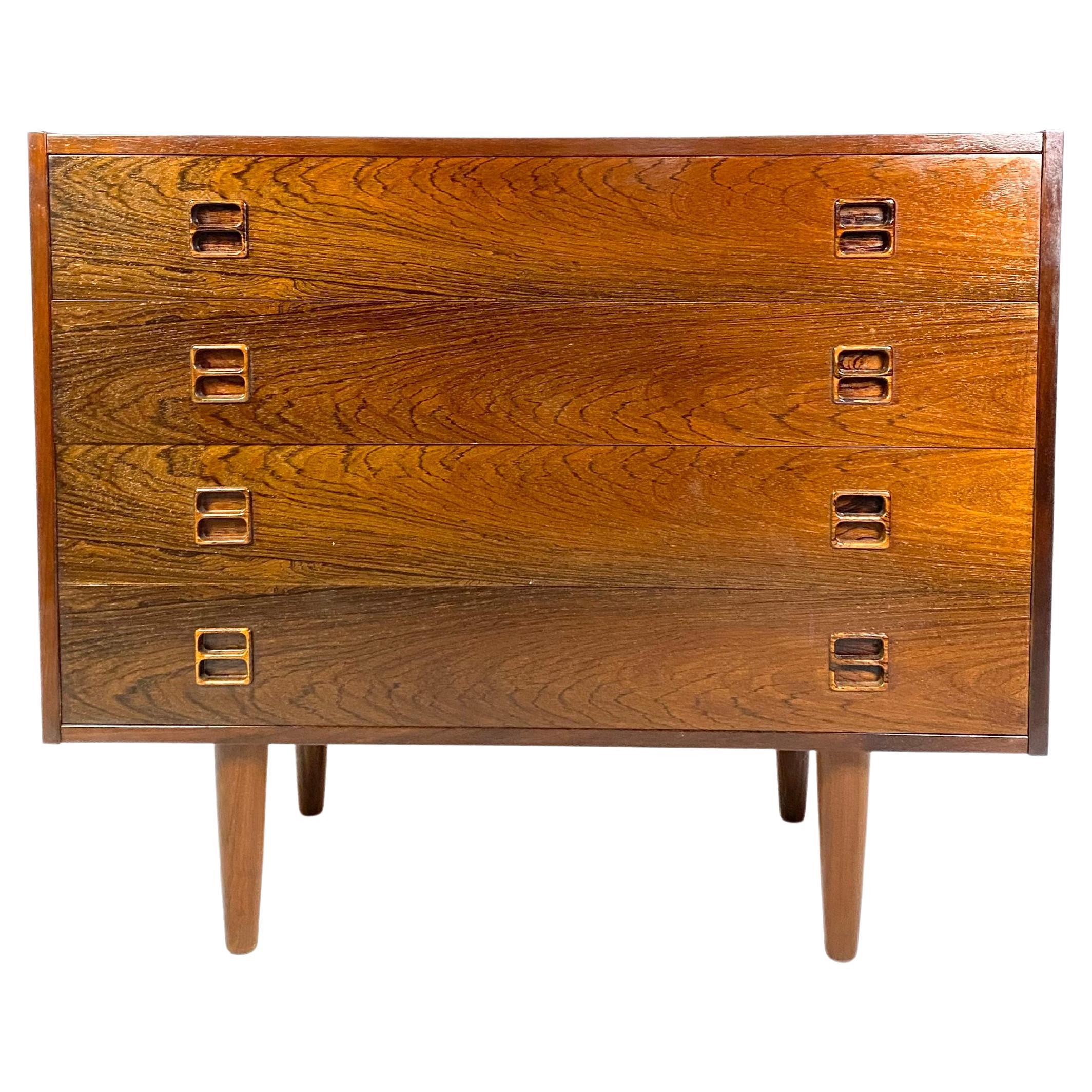 Chest of Drawers Made In Rosewood From 1960s For Sale