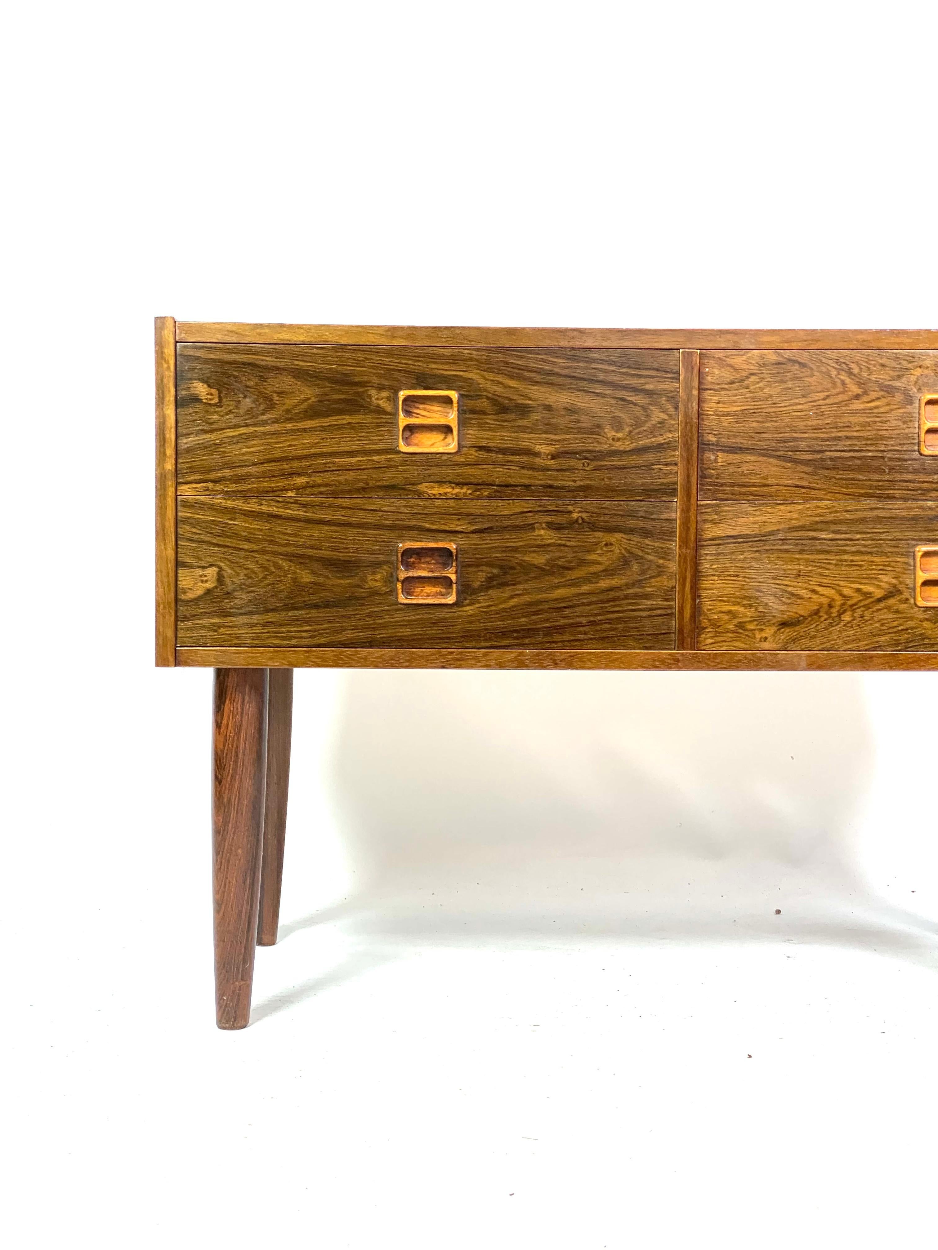 Mid-20th Century Chest of Drawers Made In Rosewood From 1960s For Sale