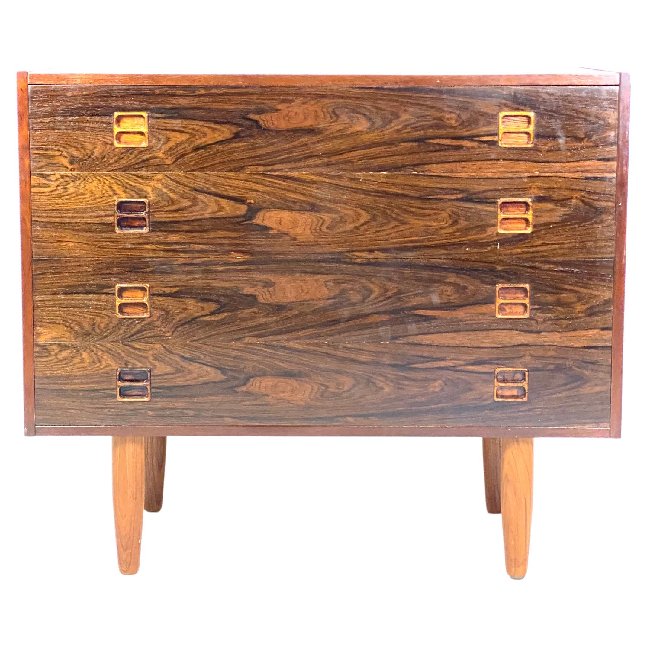 Chest of Drawers Made In Rosewood From 1960s For Sale