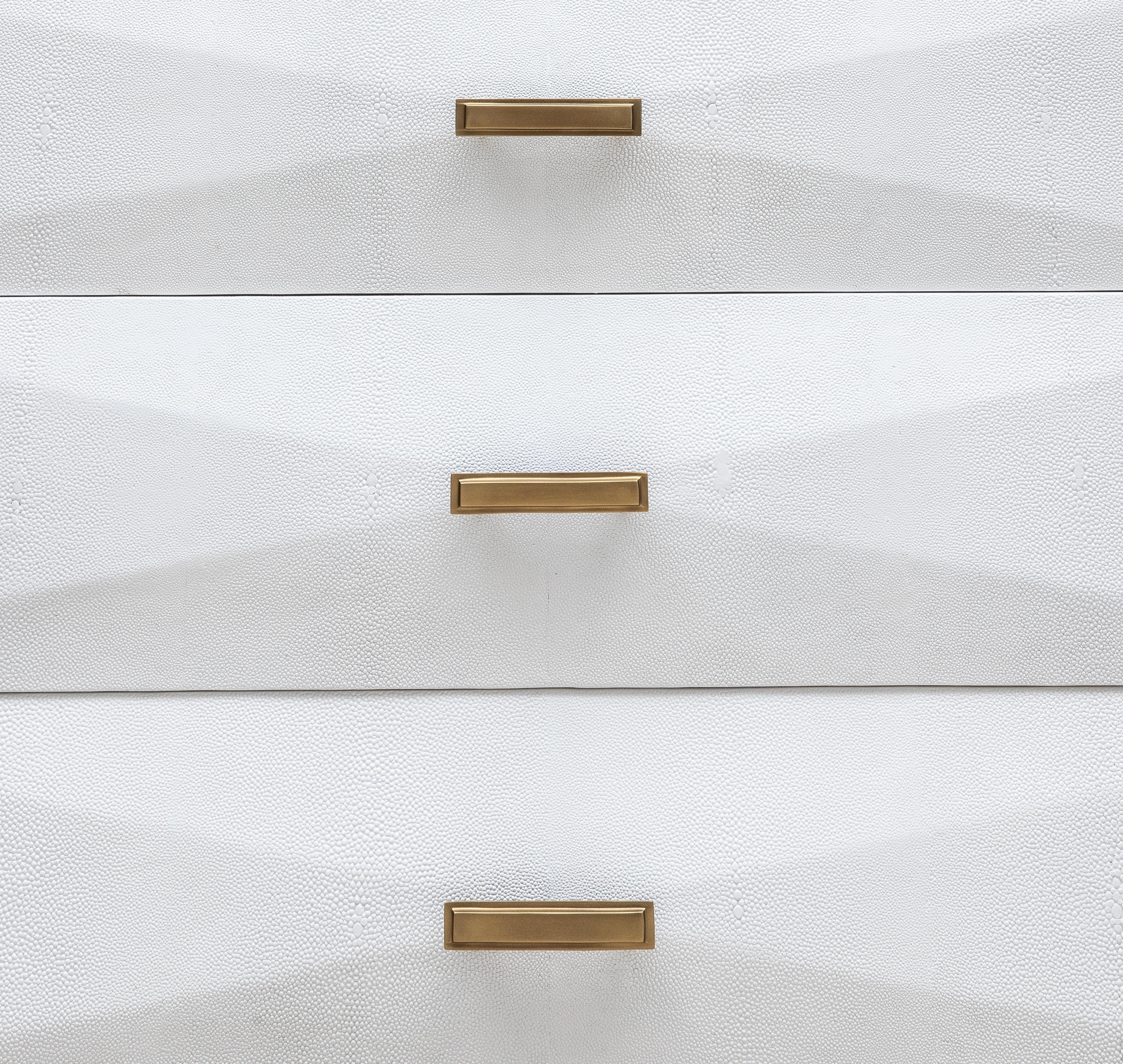 Hand-Crafted Chest of Drawers in Shagreen with Bronze Patina Brass Details by R&Y Augousti