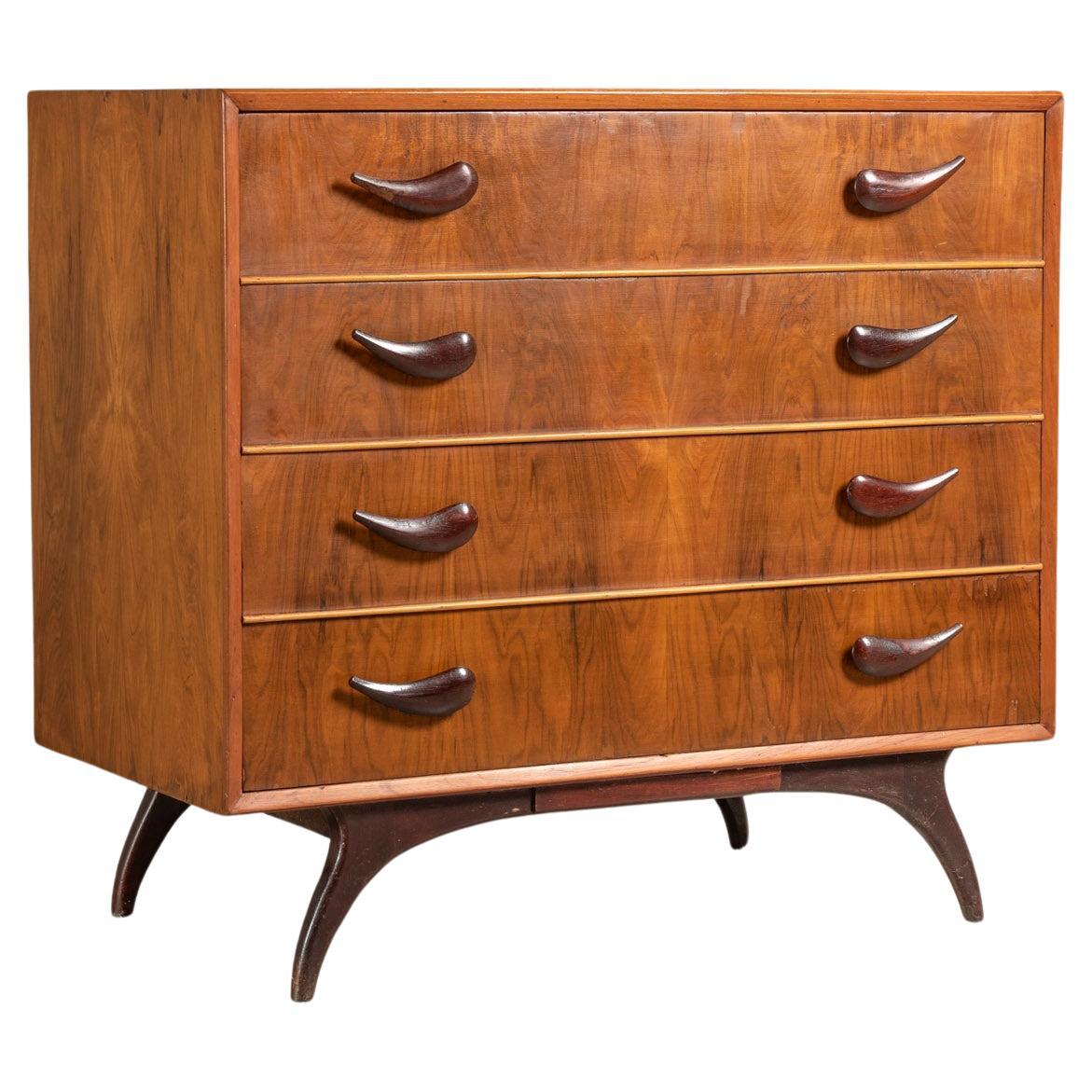 Chest of Drawers in Solid Hardwood, by Móveis Cimo, Brazilian Mid-Century Modern For Sale