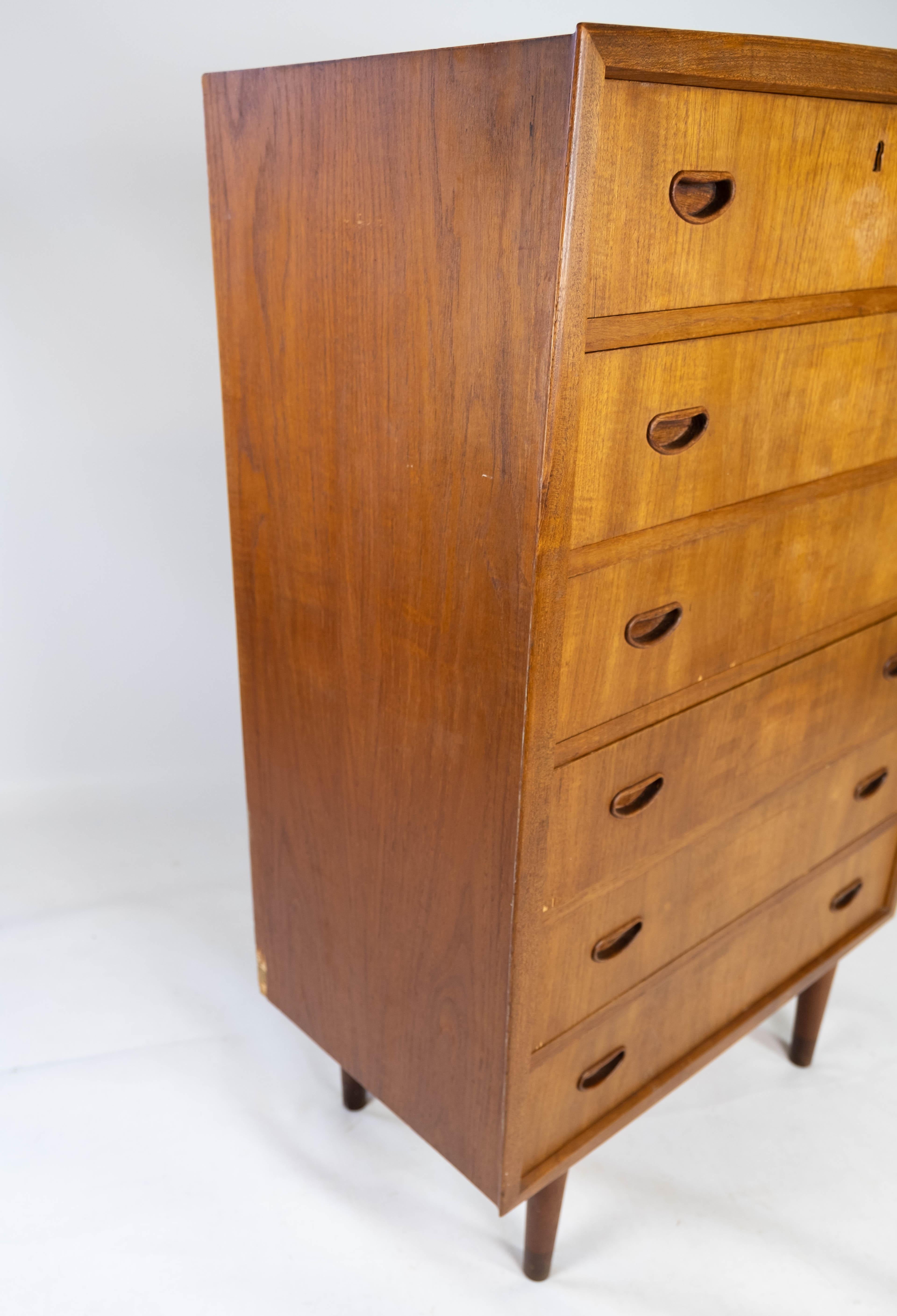 Chest of Drawers in Teak of Danish Design from the 1960s For Sale 5