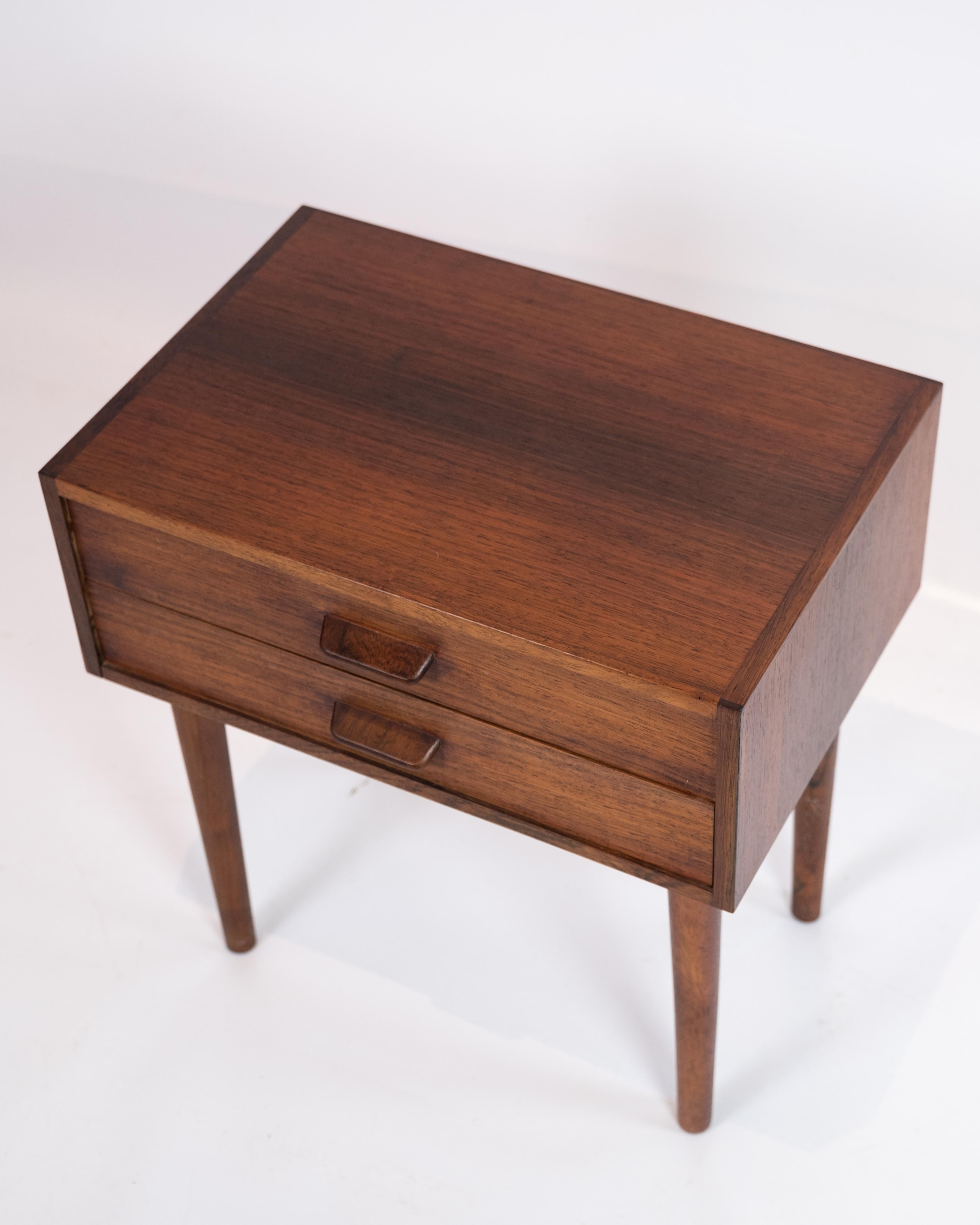 Chest of drawers in teak of Danish design from the 1960s. The chest is in great vintage condition.