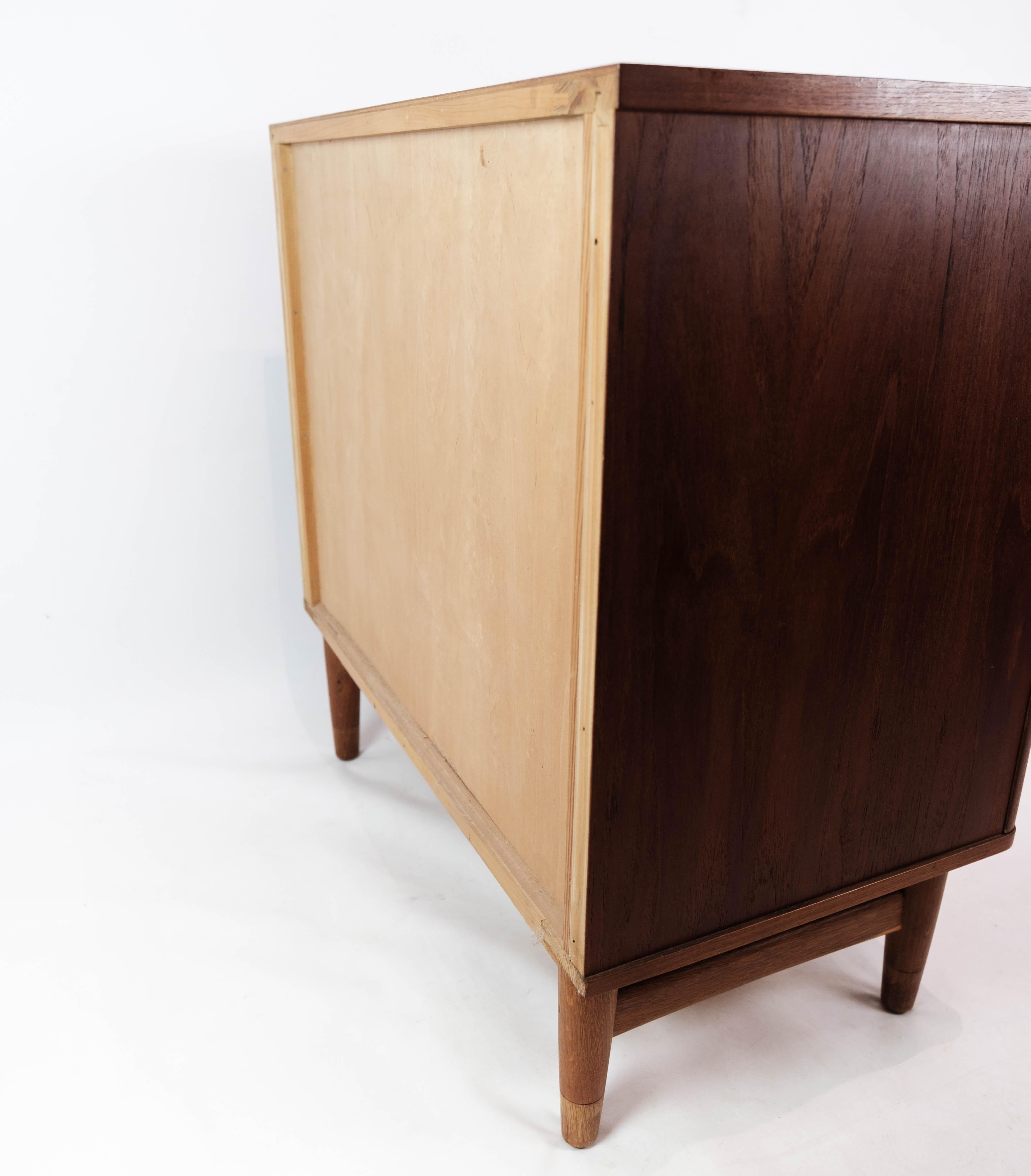 Cómoda De Teca Con Cuatro Cajones De Los Años 60 en venta 9
