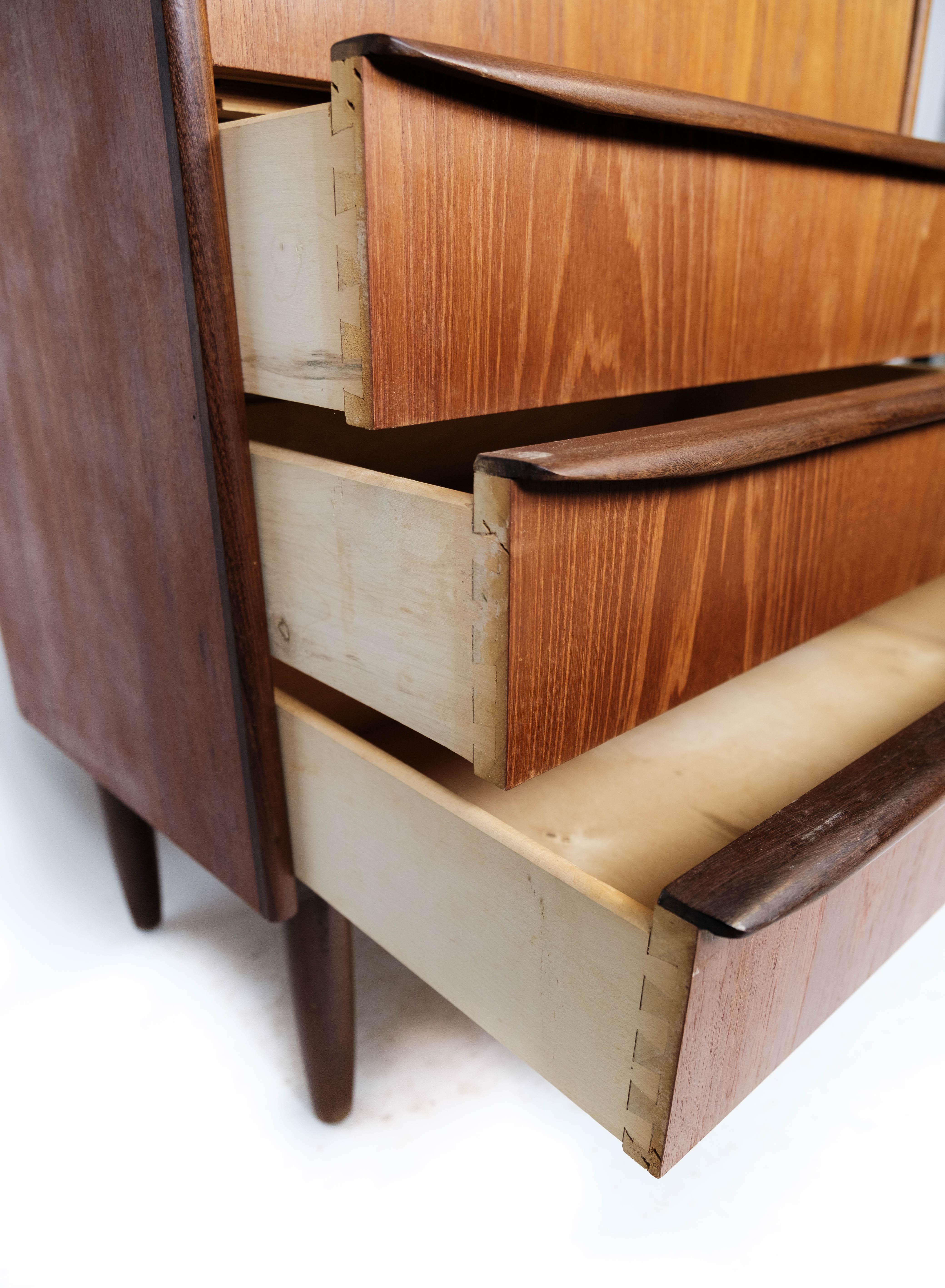 Chest of Drawers in Teak with Six Drawers, of Danish Design from the 1960s 6