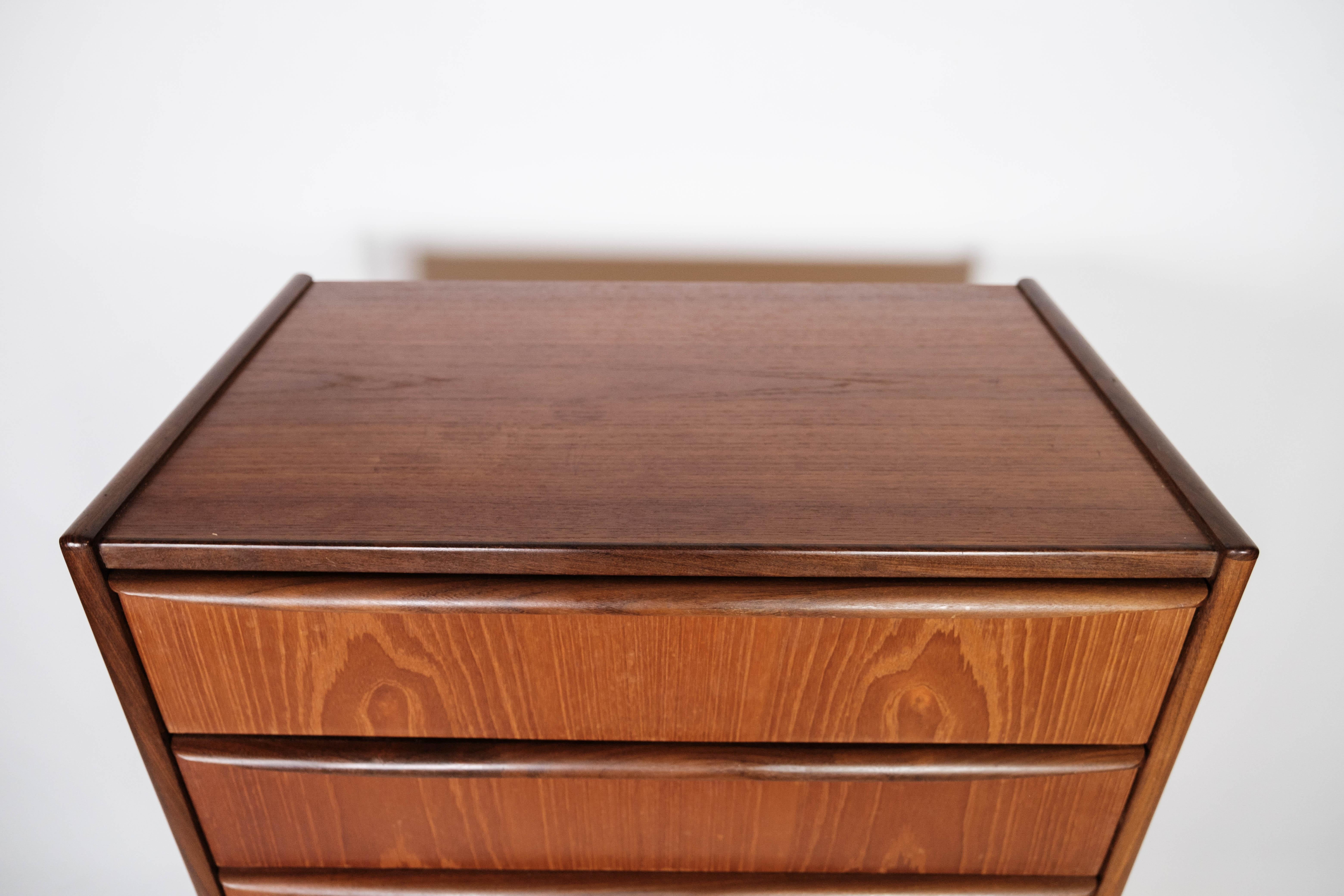 Scandinavian Modern Chest of Drawers in Teak with Six Drawers, of Danish Design from the 1960s