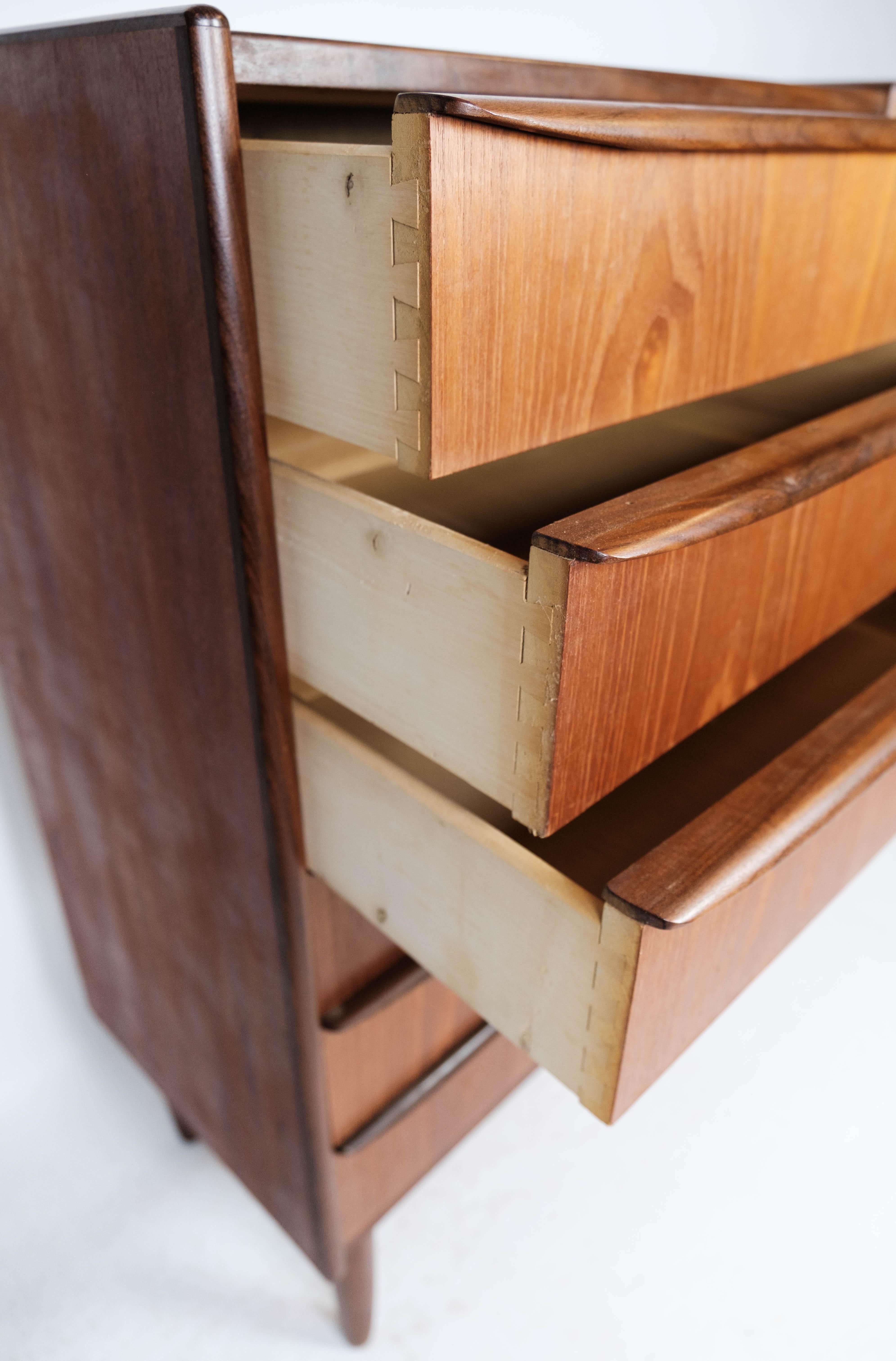 Chest of Drawers in Teak with Six Drawers, of Danish Design from the 1960s 3