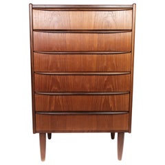 Chest of Drawers in Teak with Six Drawers, of Danish Design from the 1960s Chest of Drawers in Teak with Six Drawers, of Danish Design from the 1960s