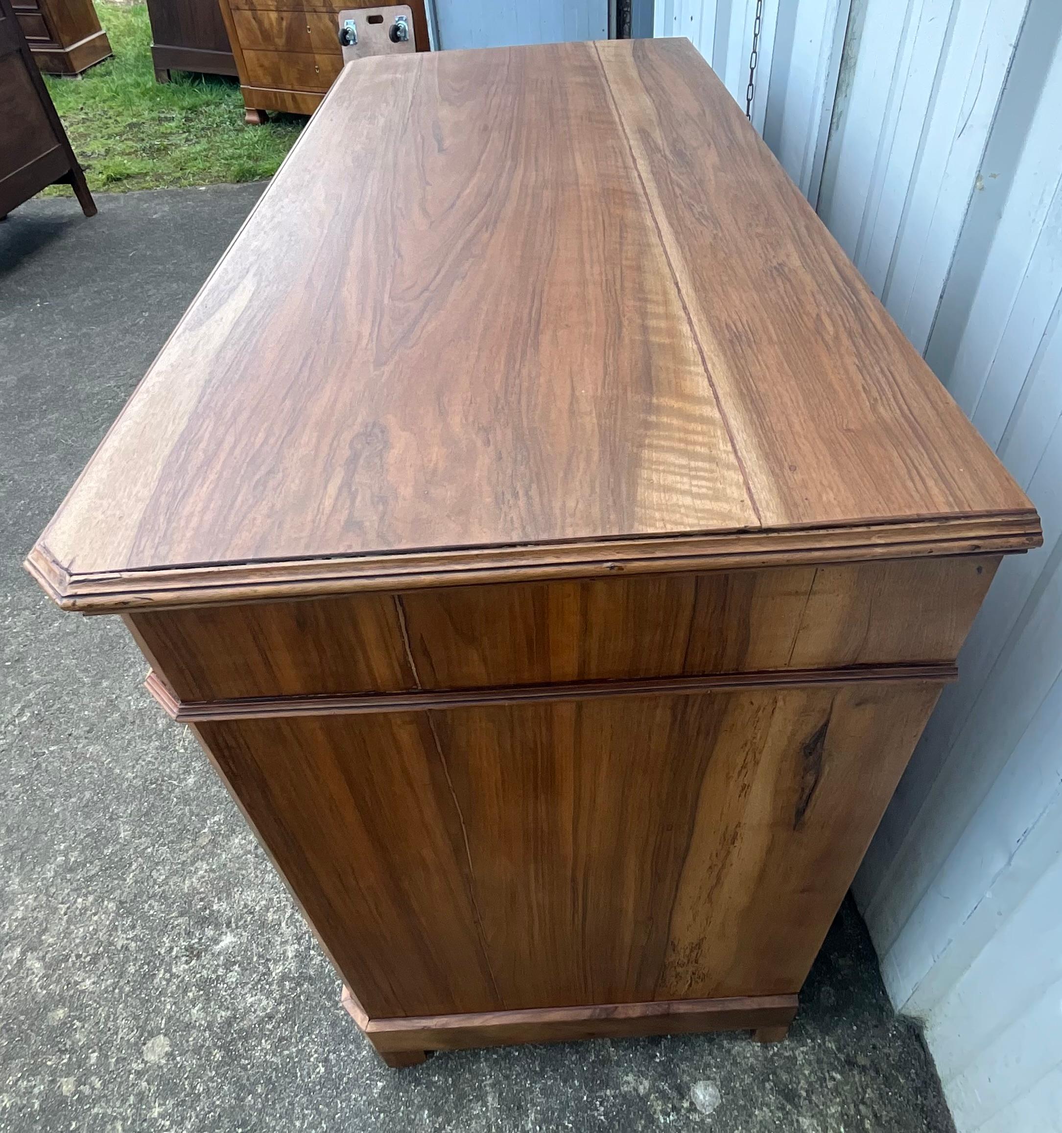 Chest Of Drawers In Walnut And Burr Walnut, Late 19th Century For Sale 5