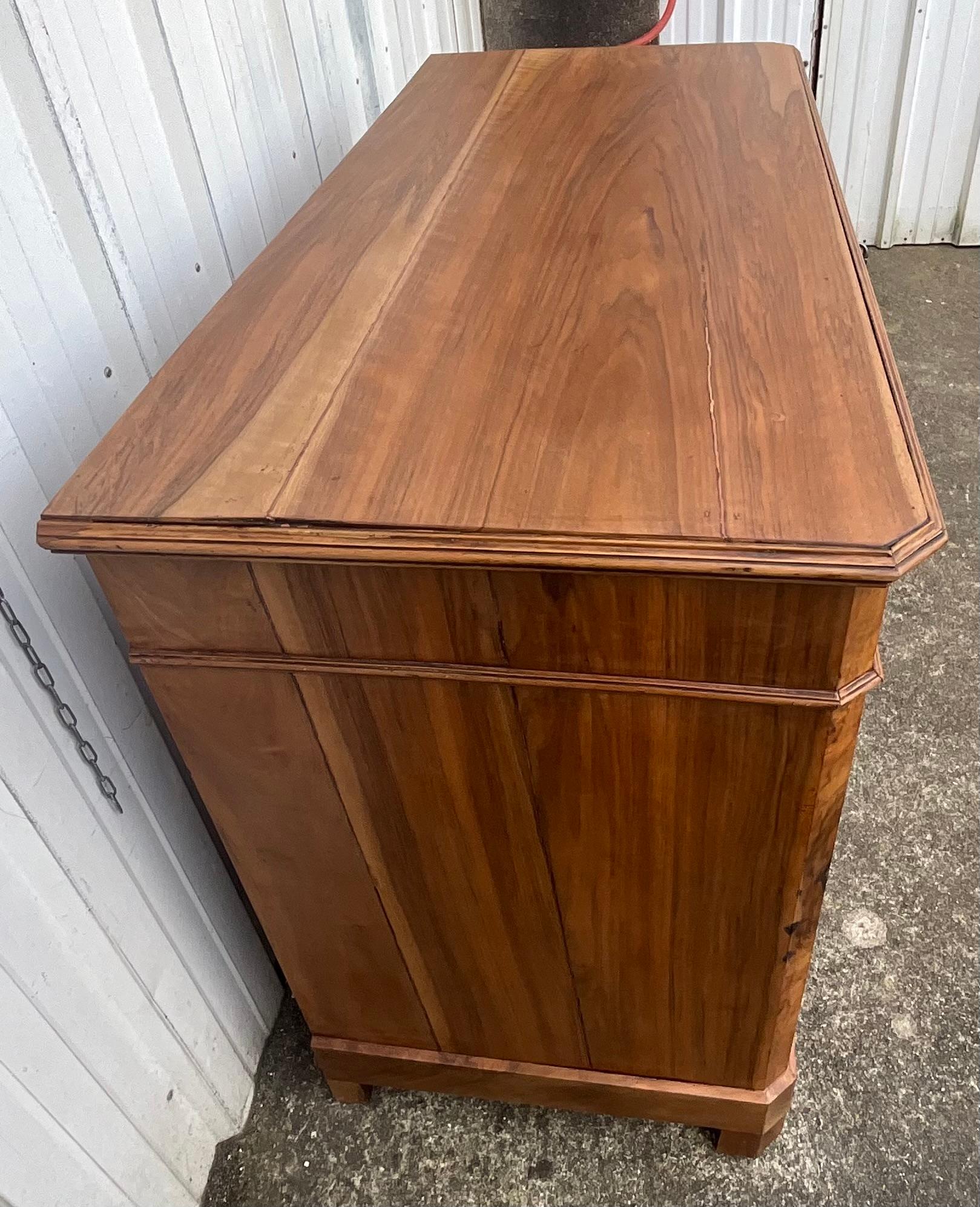 Chest Of Drawers In Walnut And Burr Walnut, Late 19th Century For Sale 7