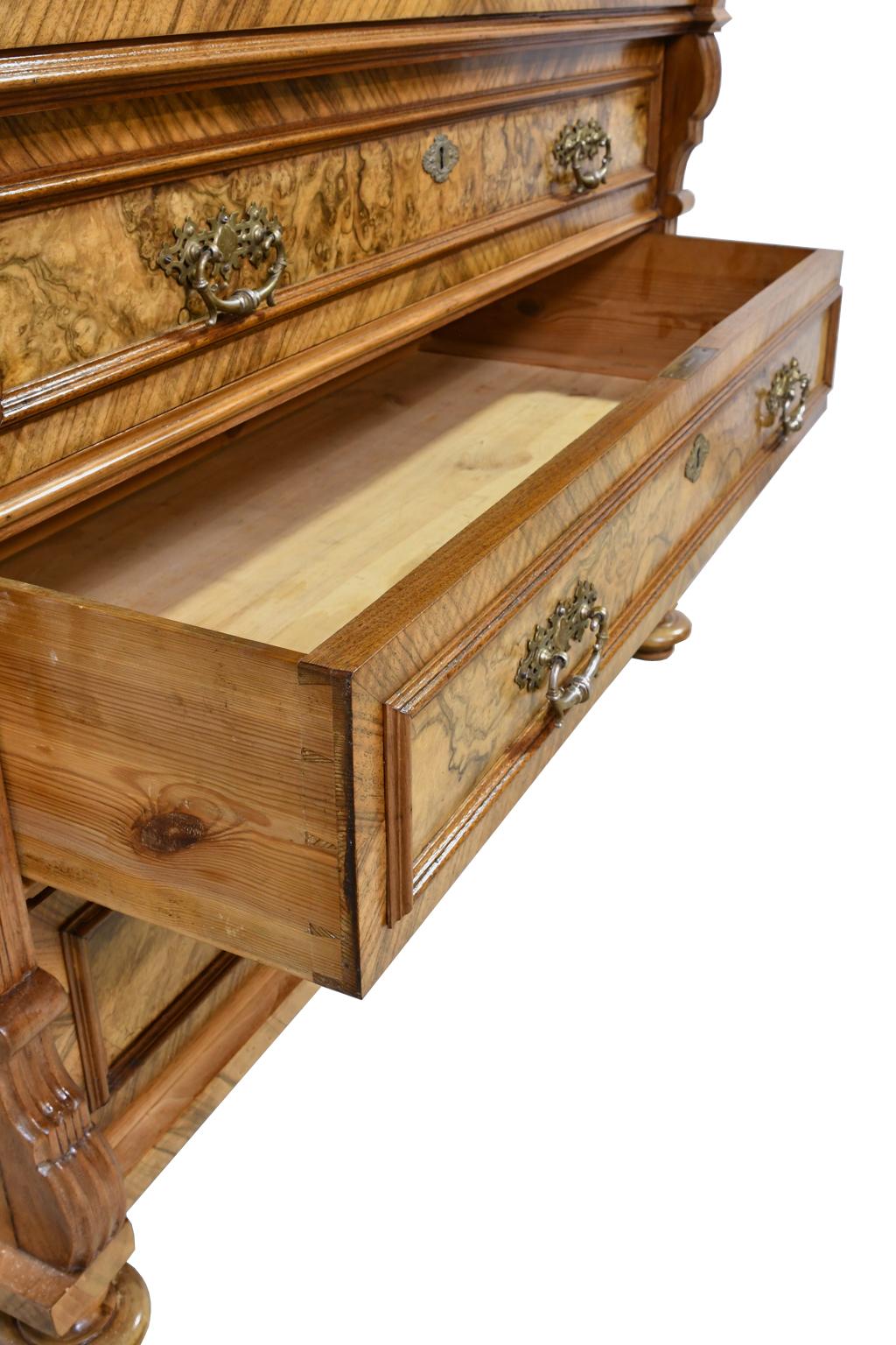 Chest of Drawers in Walnut with Inlays of Burl Walnut, Sweden, circa 1870 8