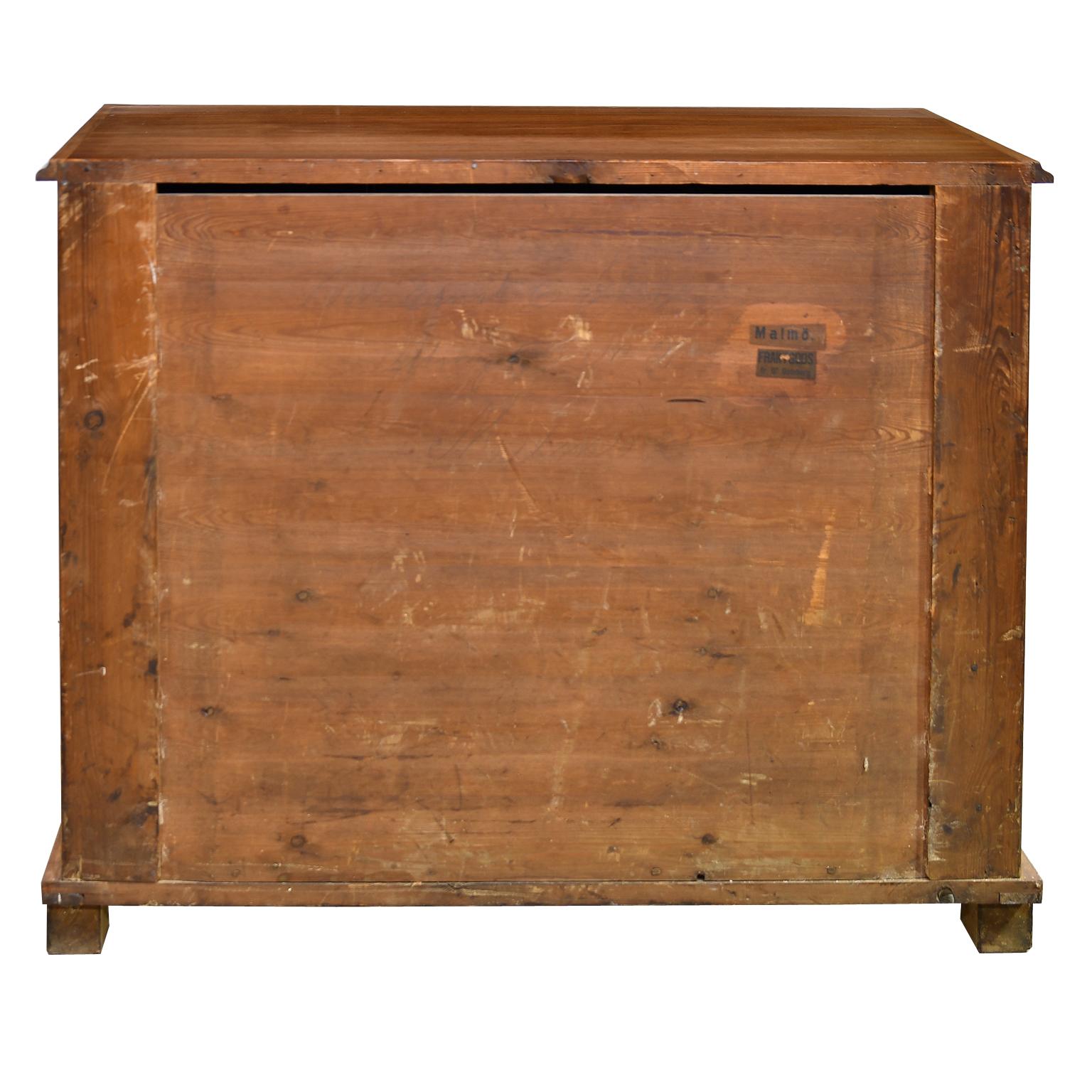 Chest of Drawers in Walnut with Inlays of Burl Walnut, Sweden, circa 1870 1