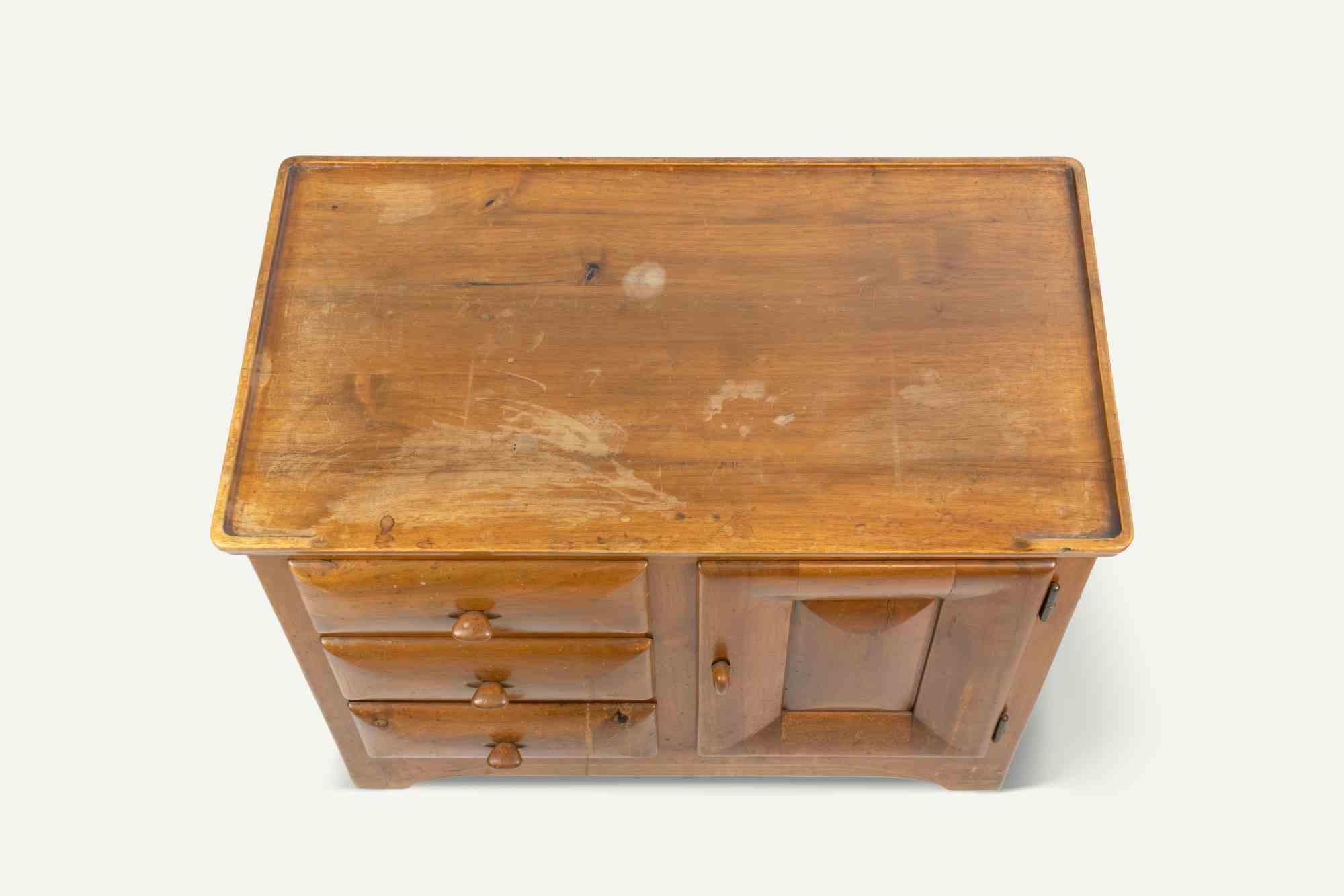 Legno Cassettiera, Italia, anni '50 in vendita