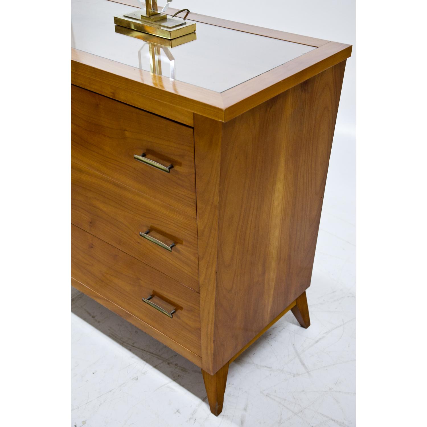 Veneer Chest of Drawers, Italy, Mid-20th Century