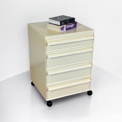 Chest of Drawers Kartell Model 4602 by Simon Fussell in white, 1970s