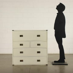 Chest of Drawers "La Rinascente" Lacquered Veneered Wood Italy 60s 70s