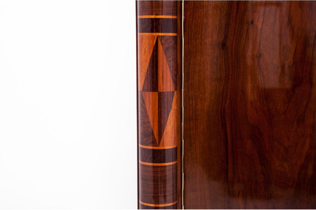 Walnut Chest of drawers - linen cabinet in the Art Deco style, Poland, 1930s. After ren For Sale