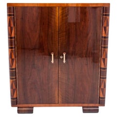 Vintage Chest of drawers - linen cabinet in the Art Deco style, Poland, 1930s. After ren