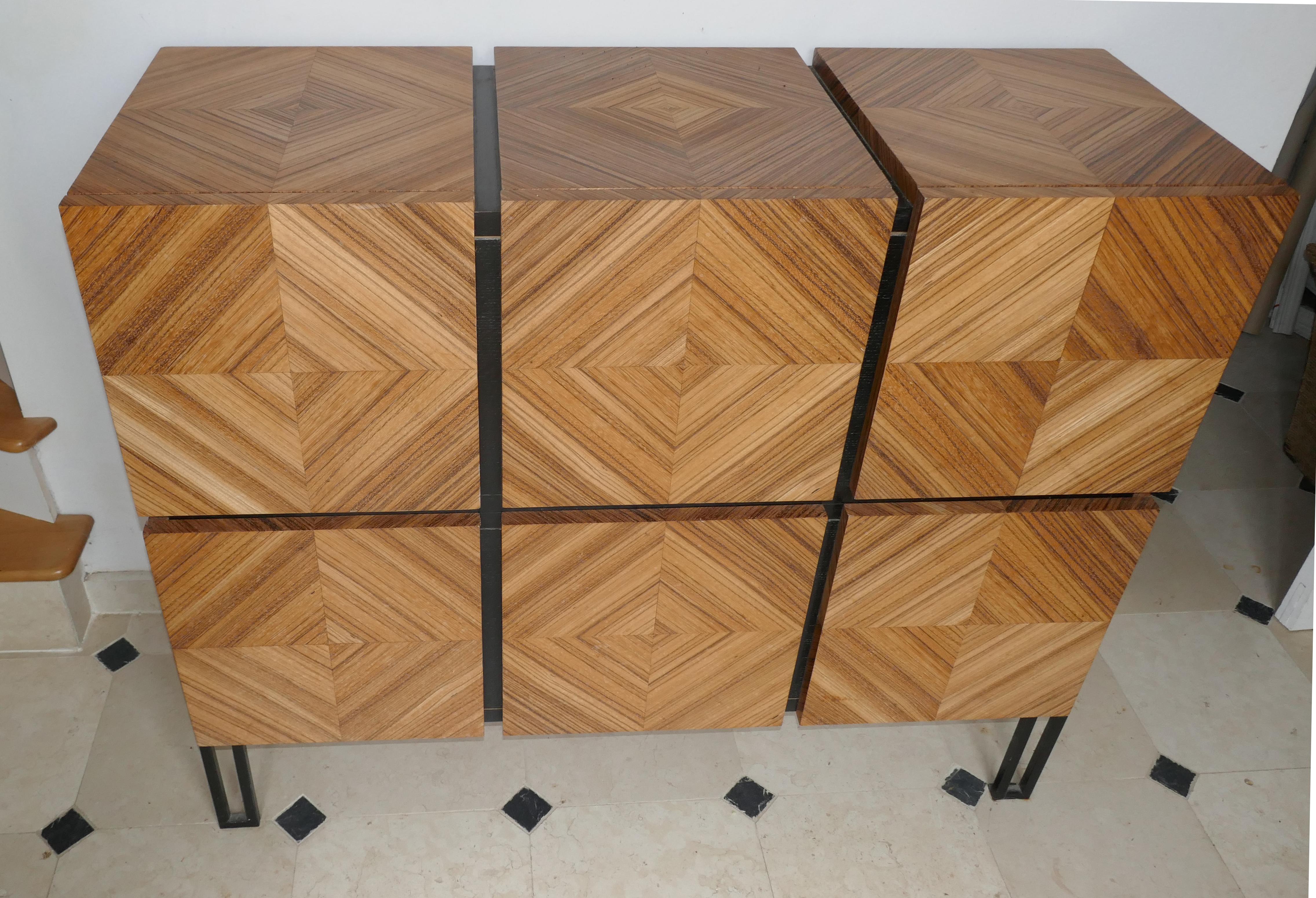 Marquetry Chest of Drawers 