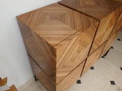 Commode Losange Open Is Tow de style Zebrano