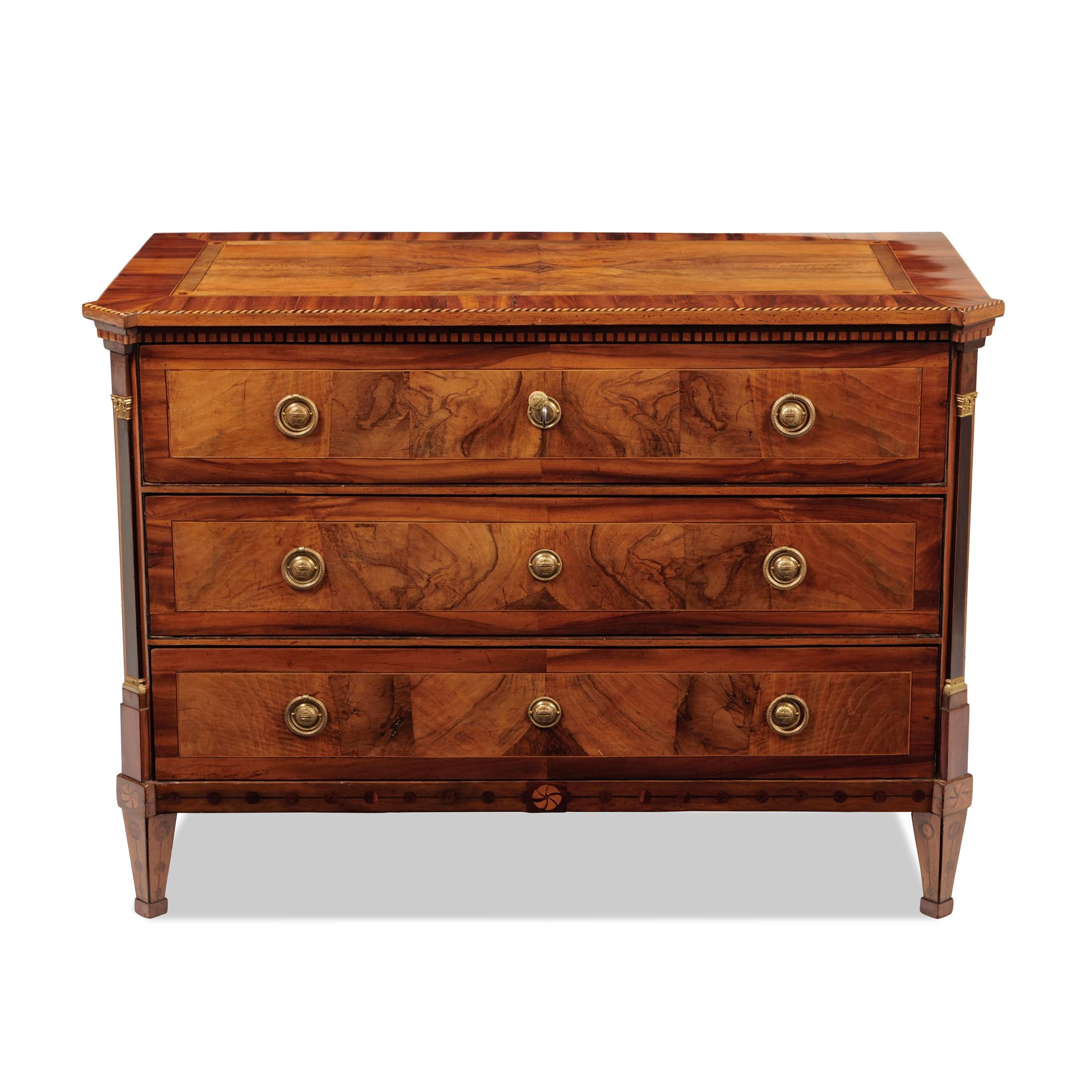 French Chest of drawers, Louis Seize around 1790 For Sale