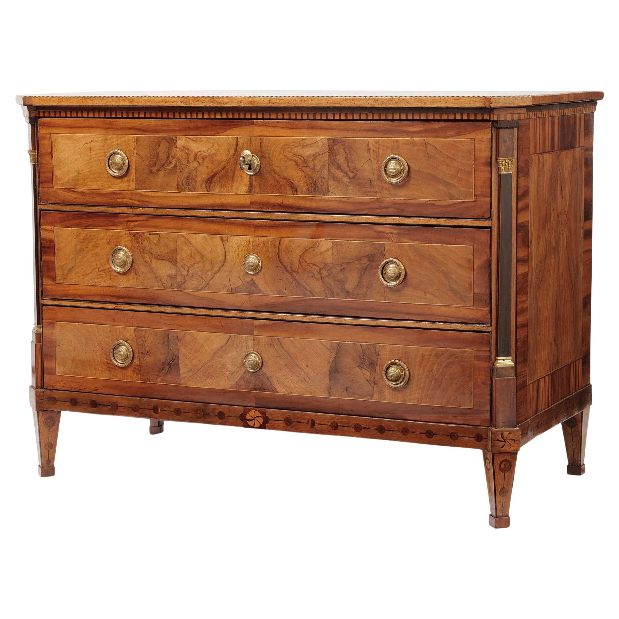 Chest of drawers, Louis Seize around 1790 For Sale