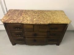 Chest of drawers Louis XIV period in walnut
