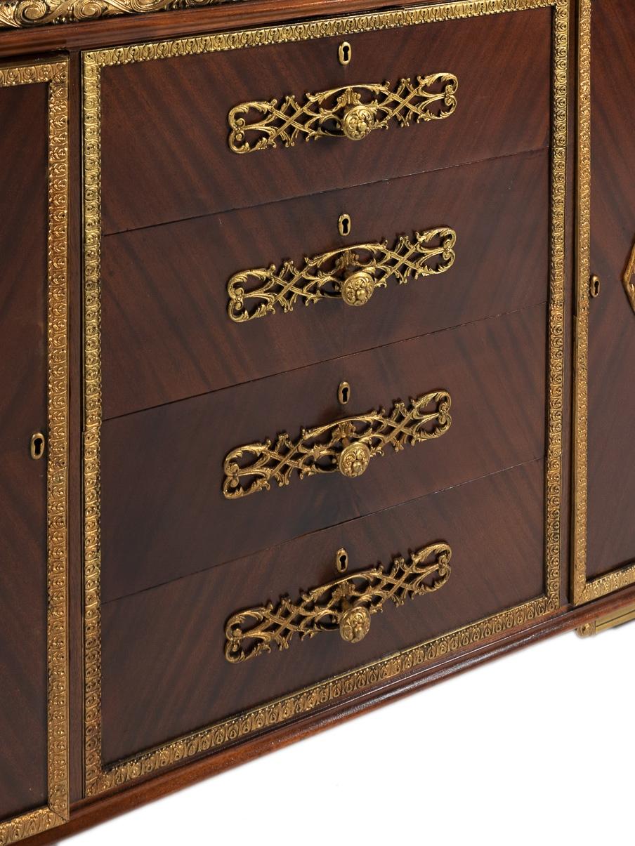 Chest Of Drawers Louis XV Fusion Style, Bronze, 20th Century For Sale 2