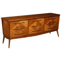 Kommode aus Mahagoni, furniertem Holz und Messing Argentinisch, 1950er Jahre