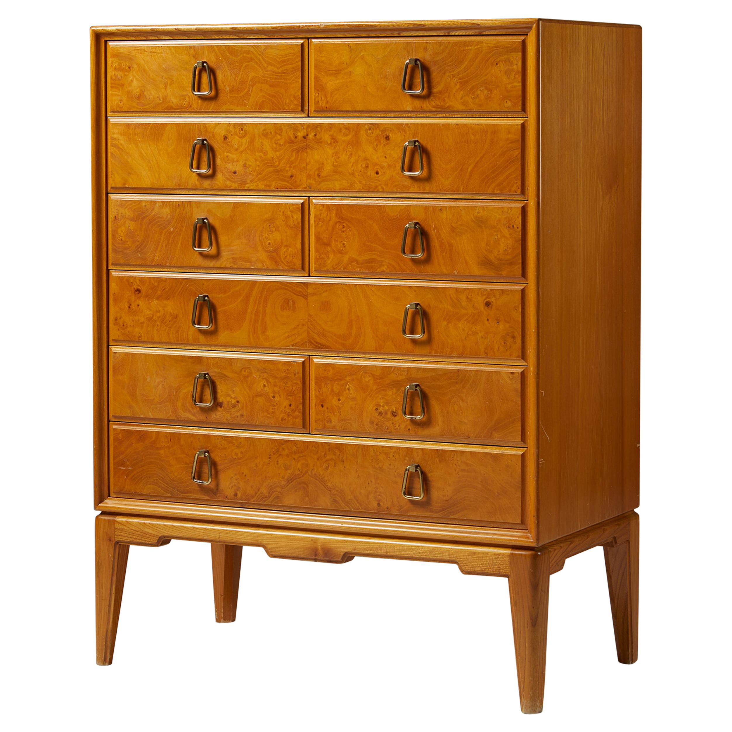 Chest of Drawers Model 146 Designed by Carl-Axel Acking, Sweden 1940s For Sale