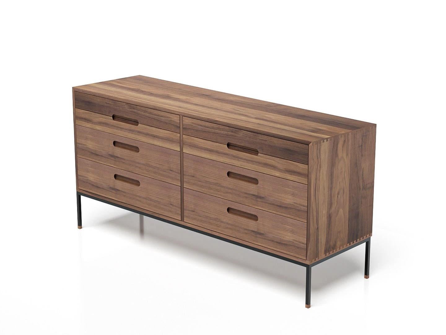 Scandinavian Modern Chest of drawers model Cosmopol. 8 drawers For Sale