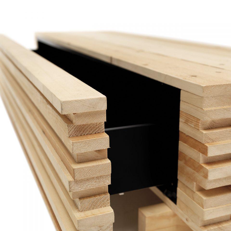 Italian Chest of Drawers Mogg ORDINARYDAY design Raphael Charles without Back Panel For Sale