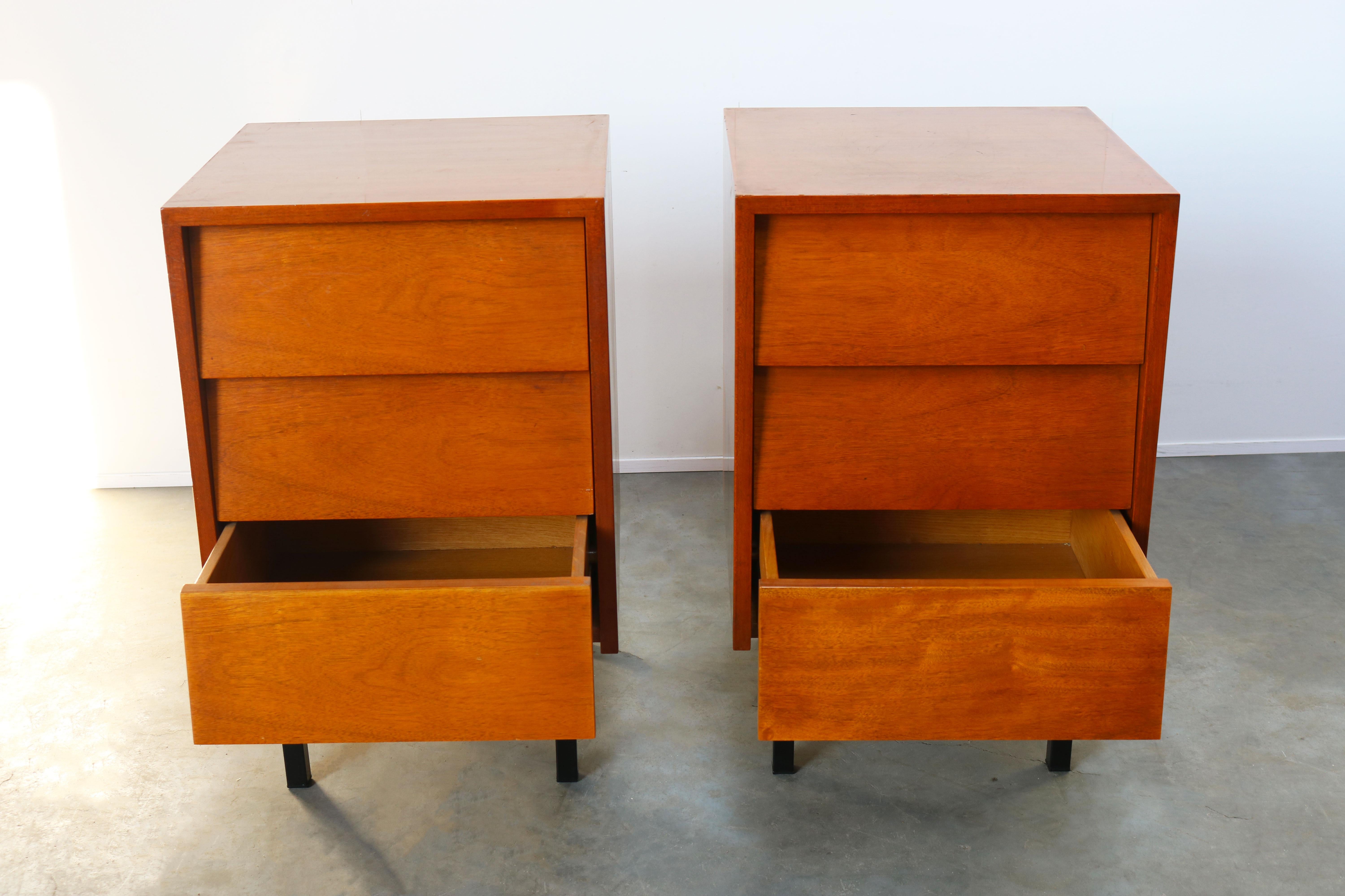 Chest of Drawers or Night Stands or Dresser, Florence Knoll for Knoll Teak Black 4