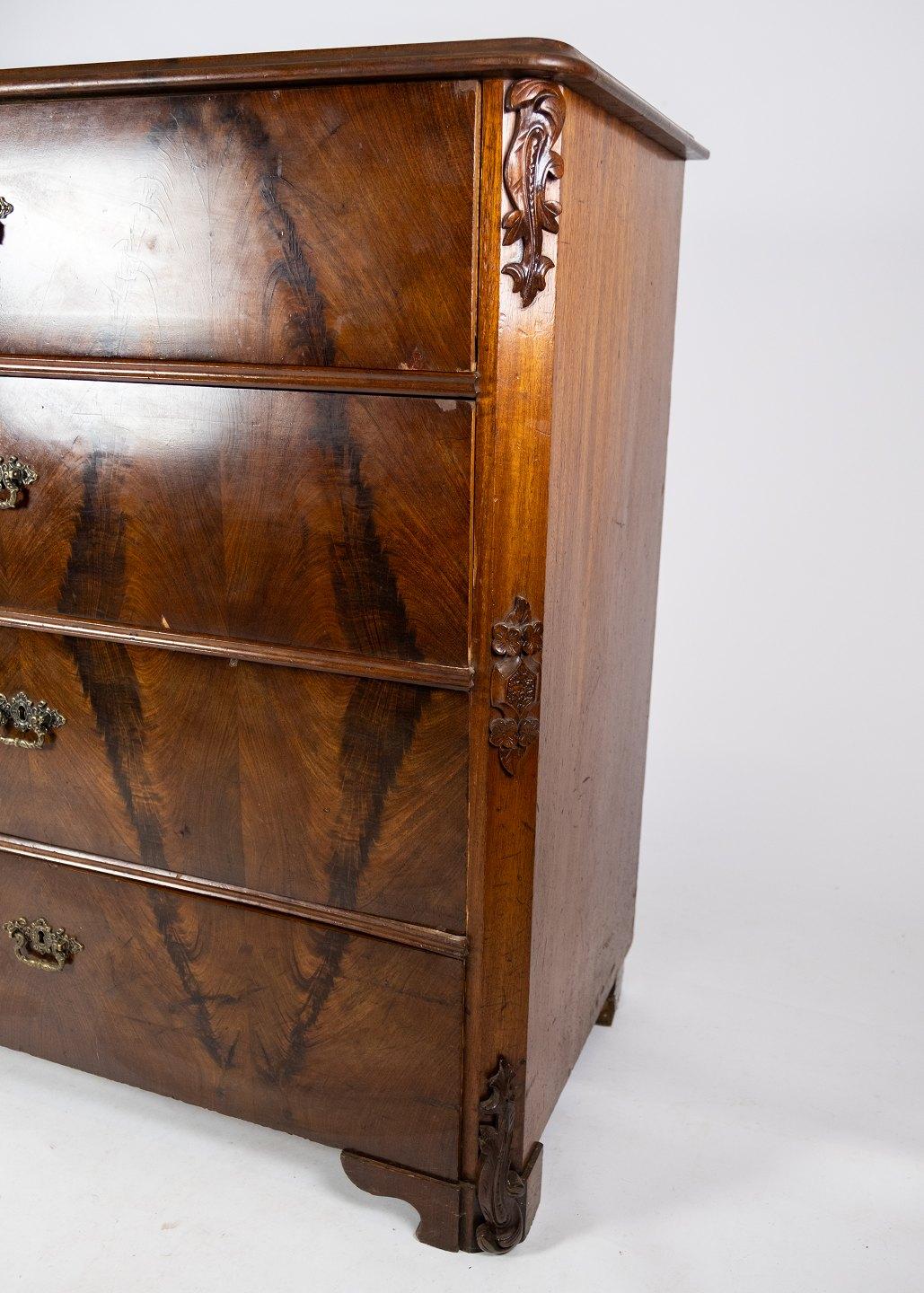 Chest of Drawers of Mahogany, in Great Antique Condition from the 1860s 1