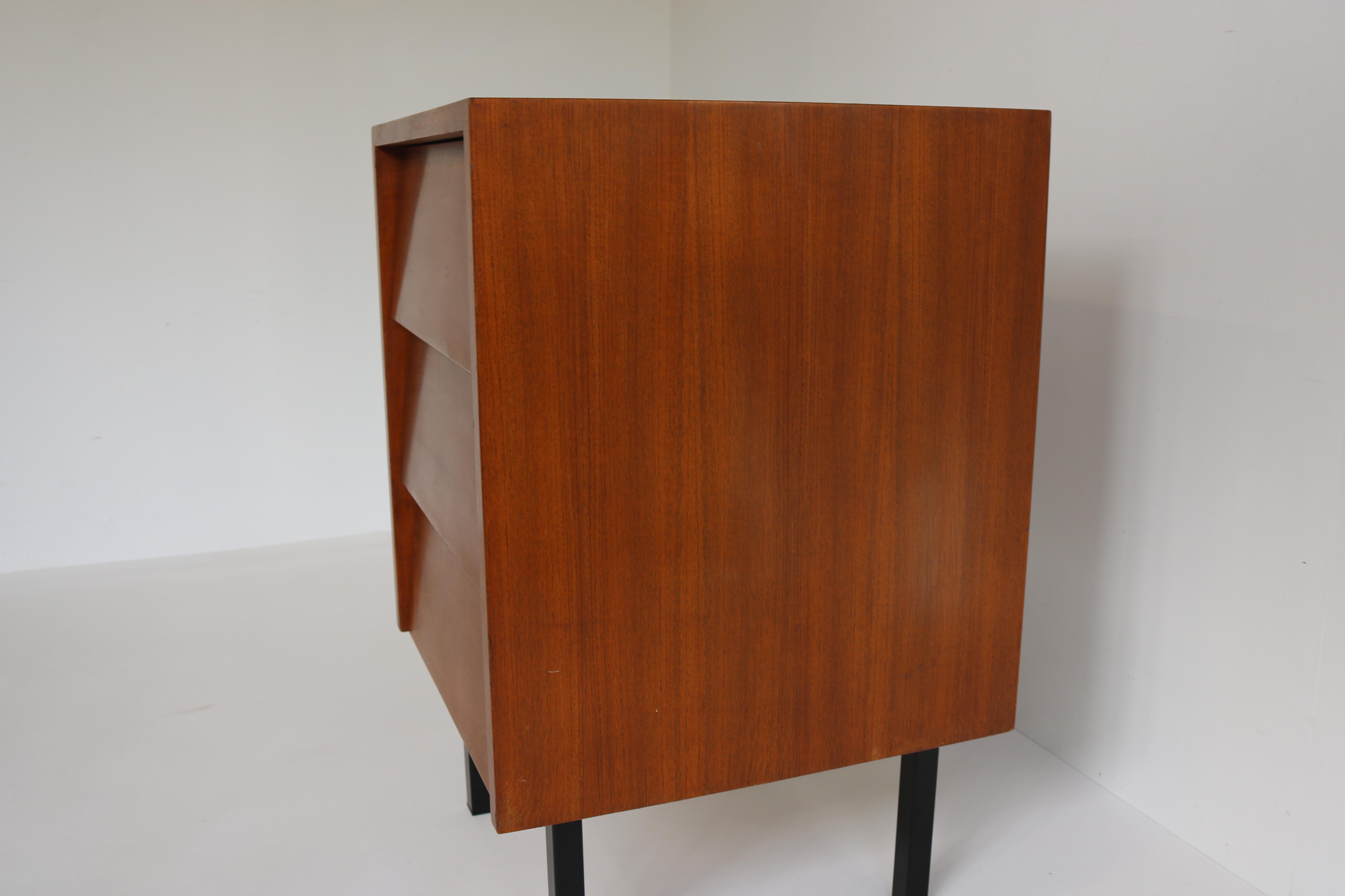 Chest of Drawers or Night Stands or Dresser, Florence Knoll for Knoll Teak Black In Good Condition For Sale In Ijzendijke, NL