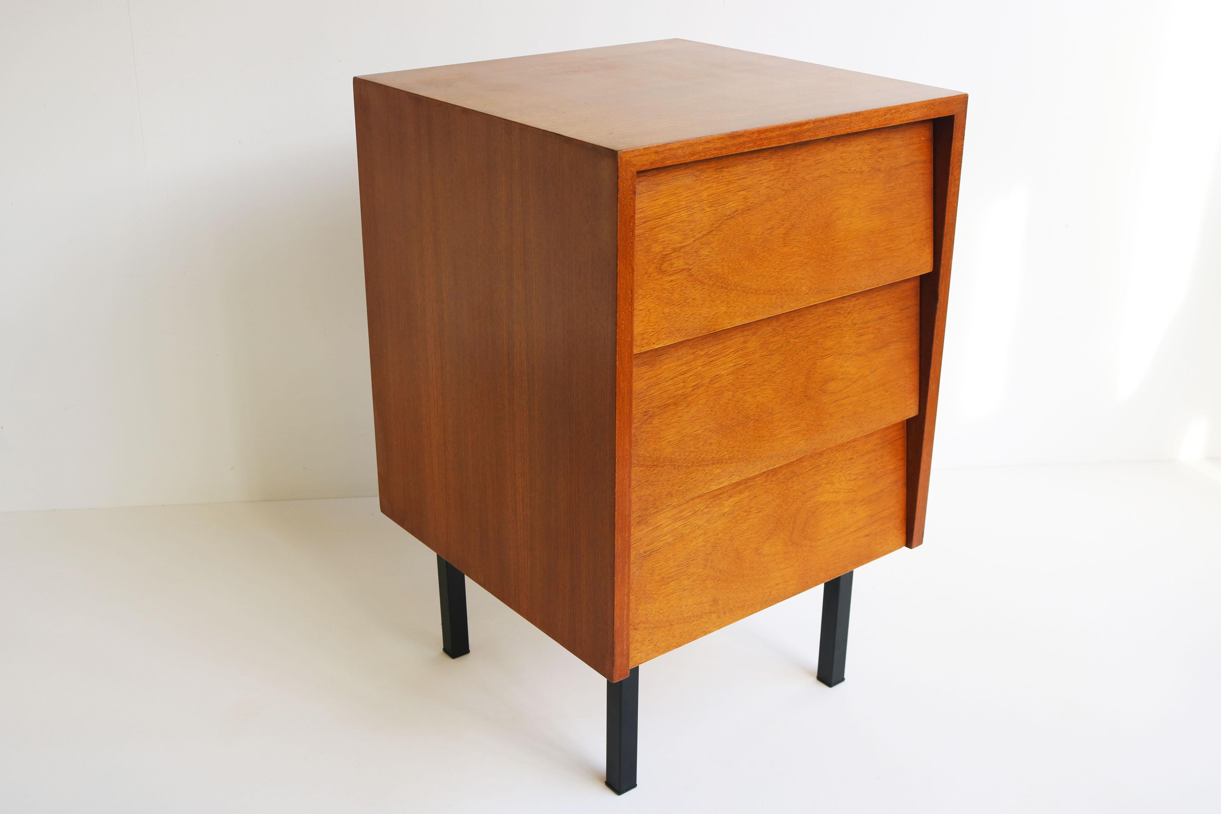 Chest of Drawers or Night Stands or Dresser, Florence Knoll for Knoll Teak Black For Sale 1
