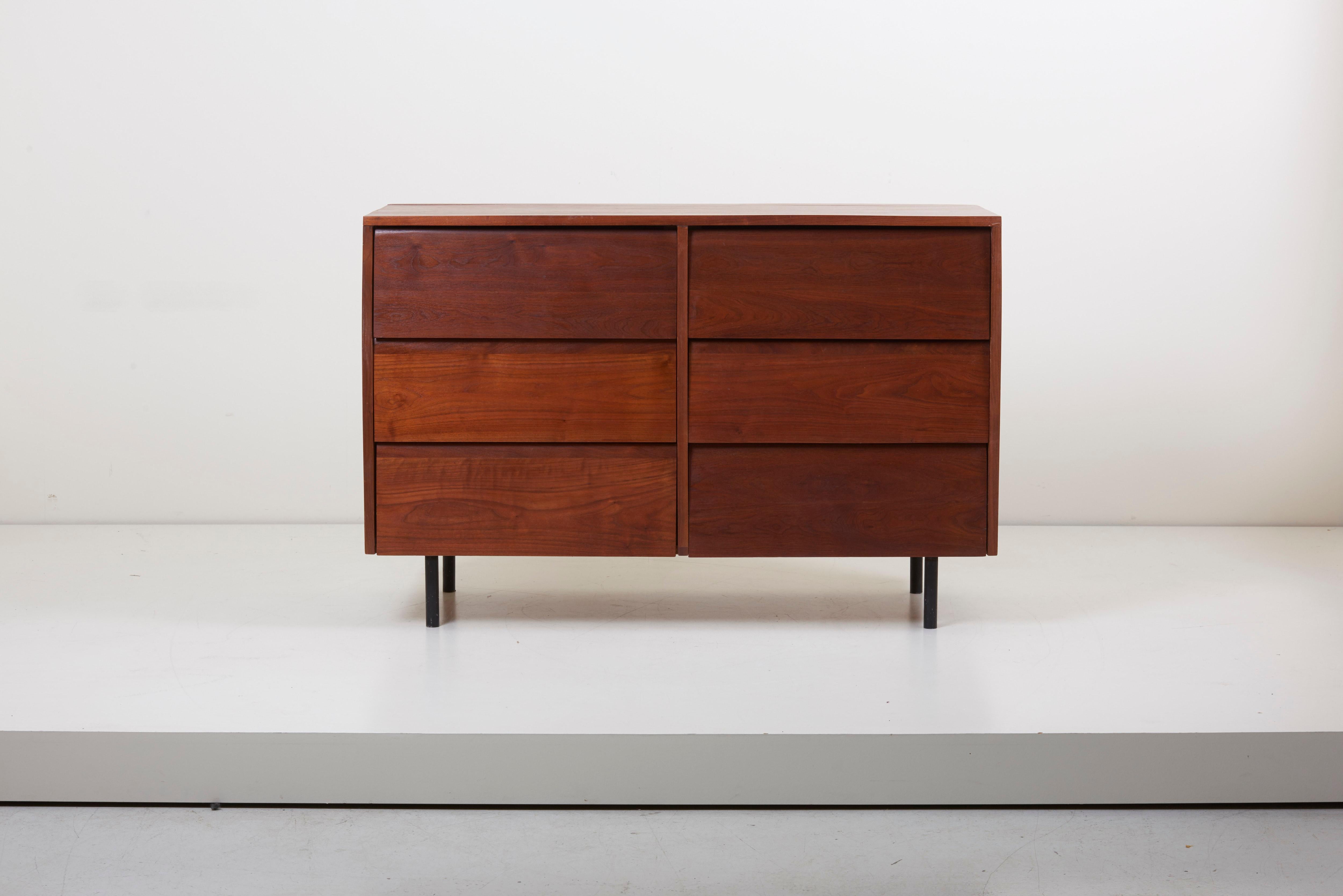 1950s chest of drawers or sideboard by Ben Rouzie, US.