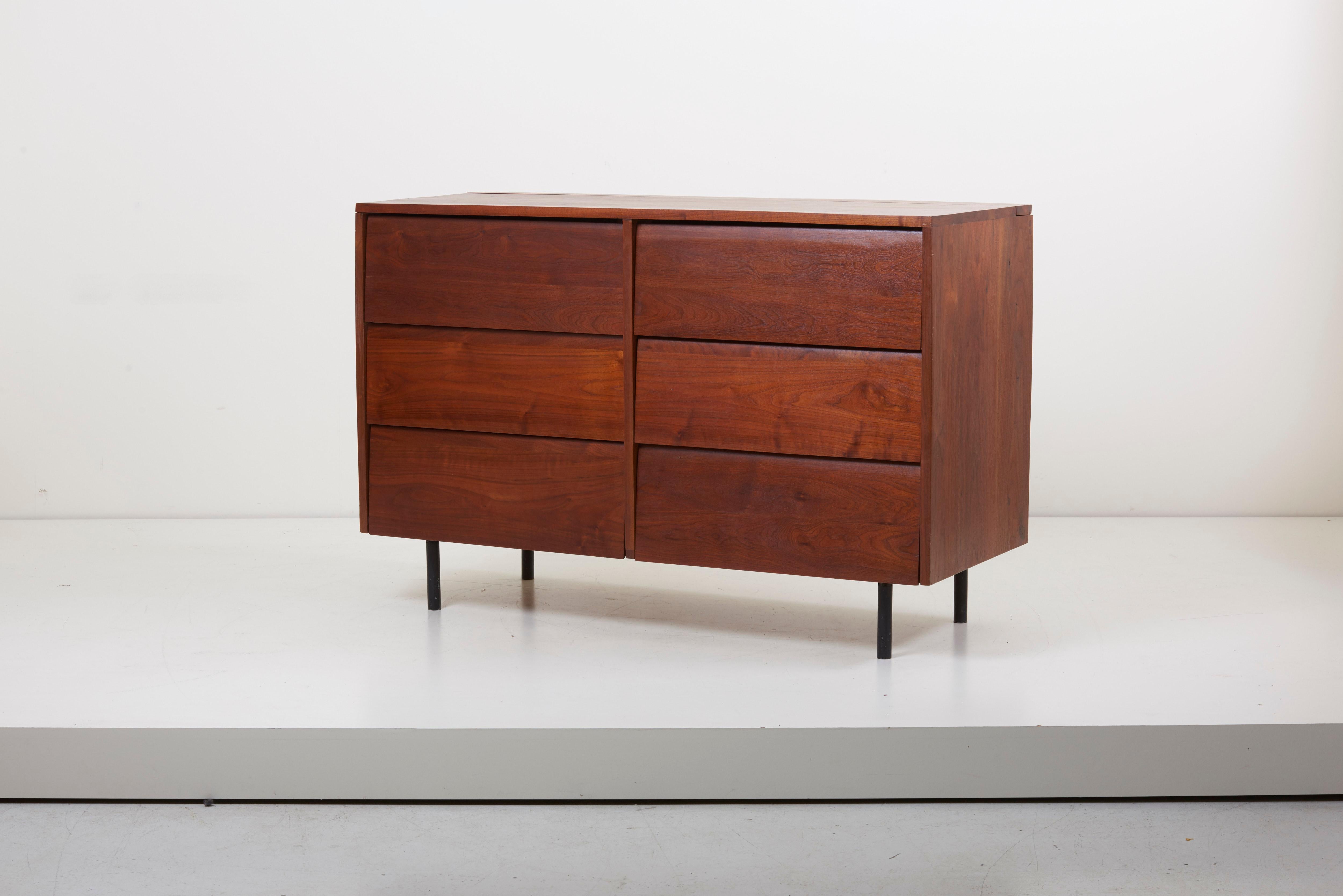 Mid-Century Modern Chest of Drawers or Sideboard by Ben Rouzie, US, 1950s For Sale