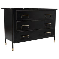 Used Chest of Drawers “Pantalonnière” with Three Drawers by Jacques Adnet, France