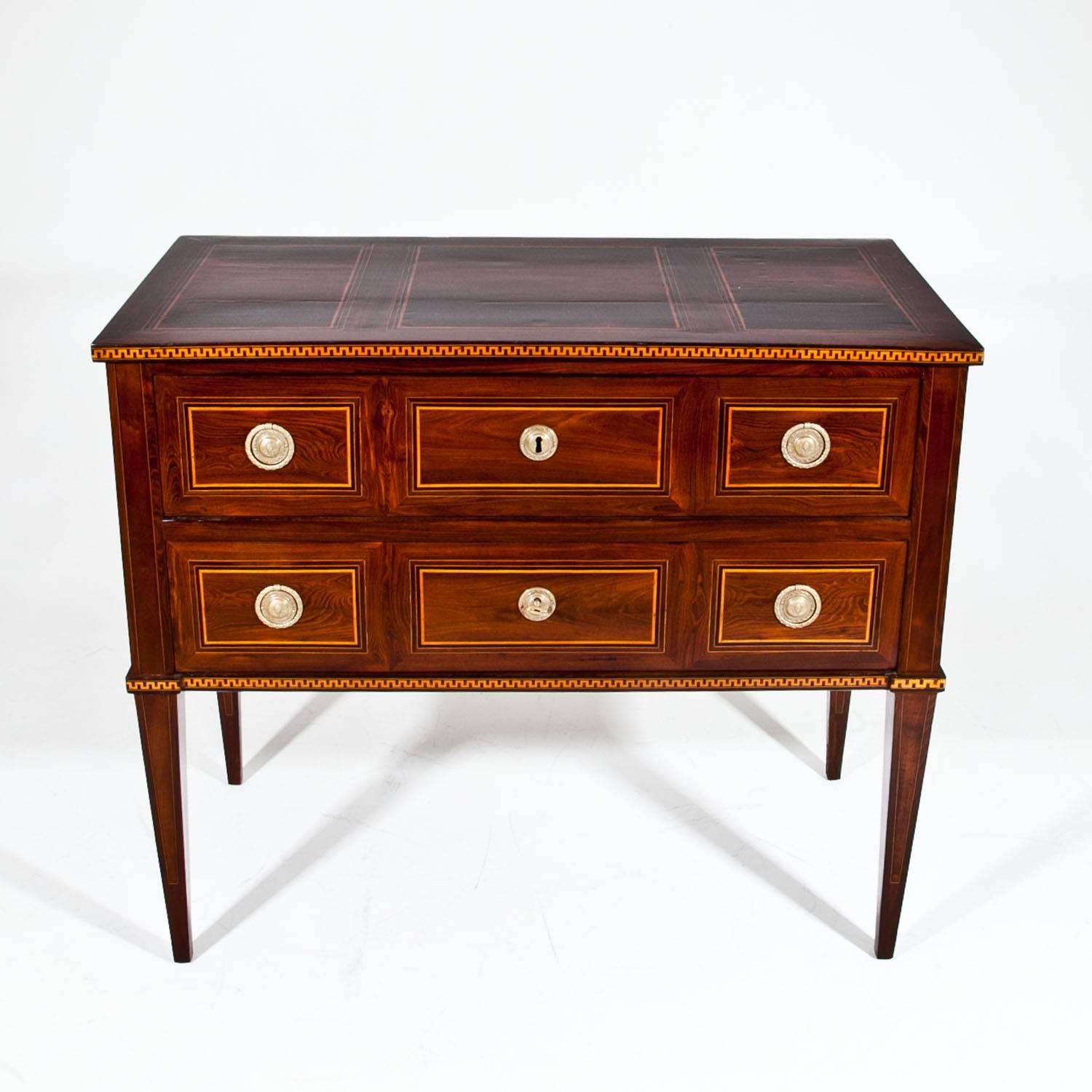 Walnut Chest of Drawers, Probably Italy 19th Century