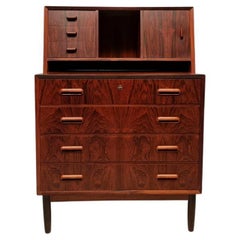 Retro Chest Of Drawers, Scandinavian Dressing Table - Ag Spejl K. - Rosewood, Ca 1960